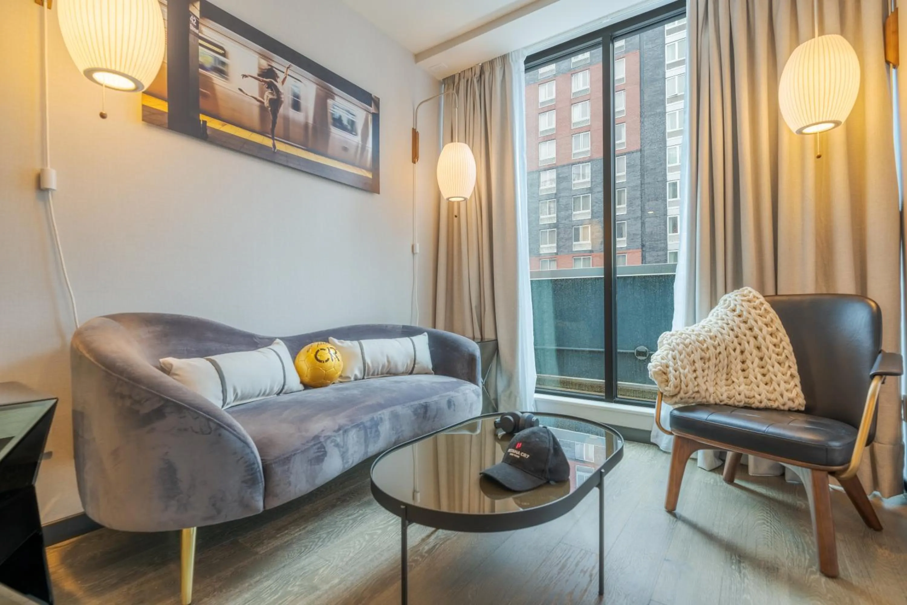 Living room in Pestana CR7 Times Square