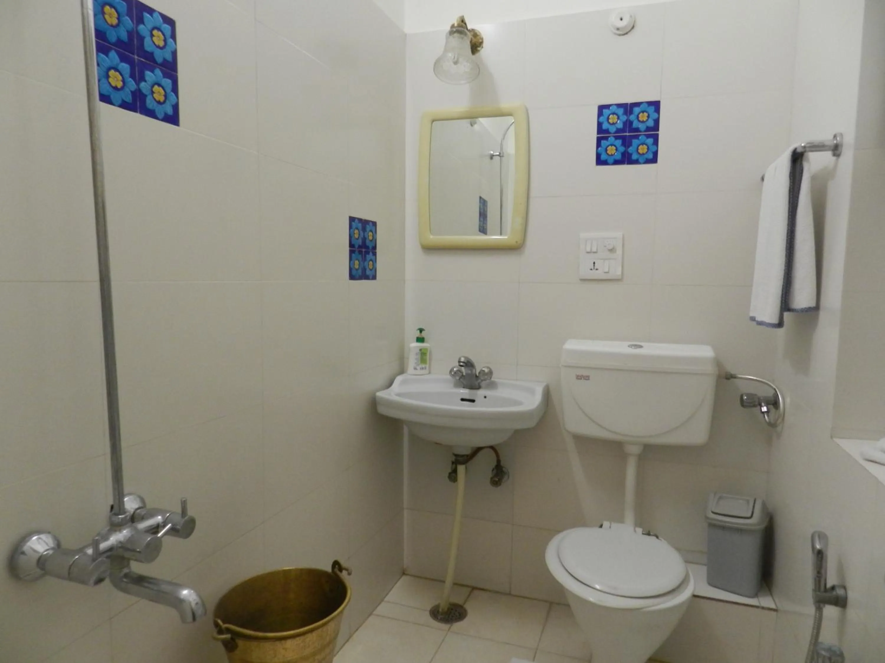 Shower in Hotel Arya Niwas