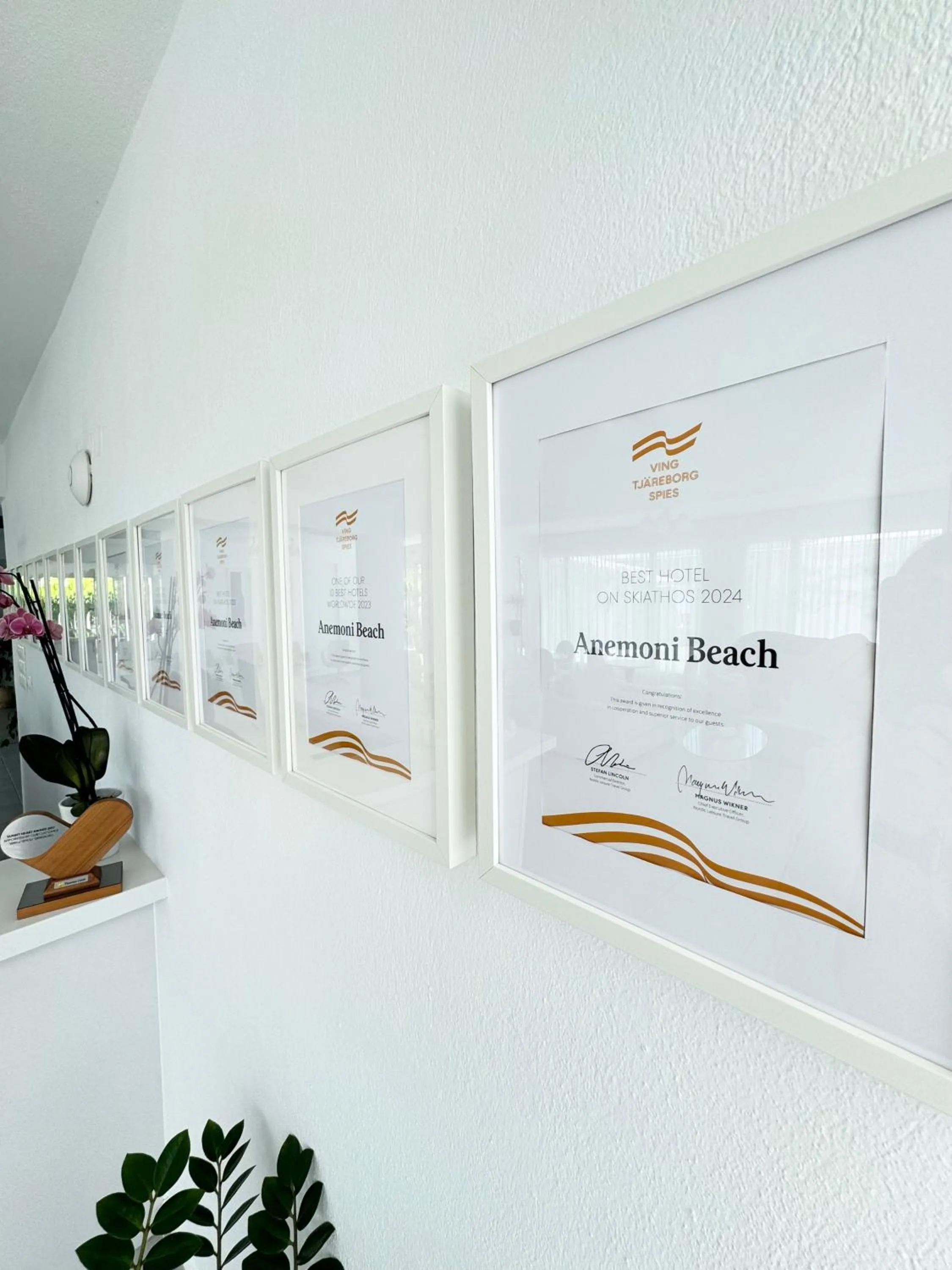 Lobby or reception in Anemoni Beach Hotel