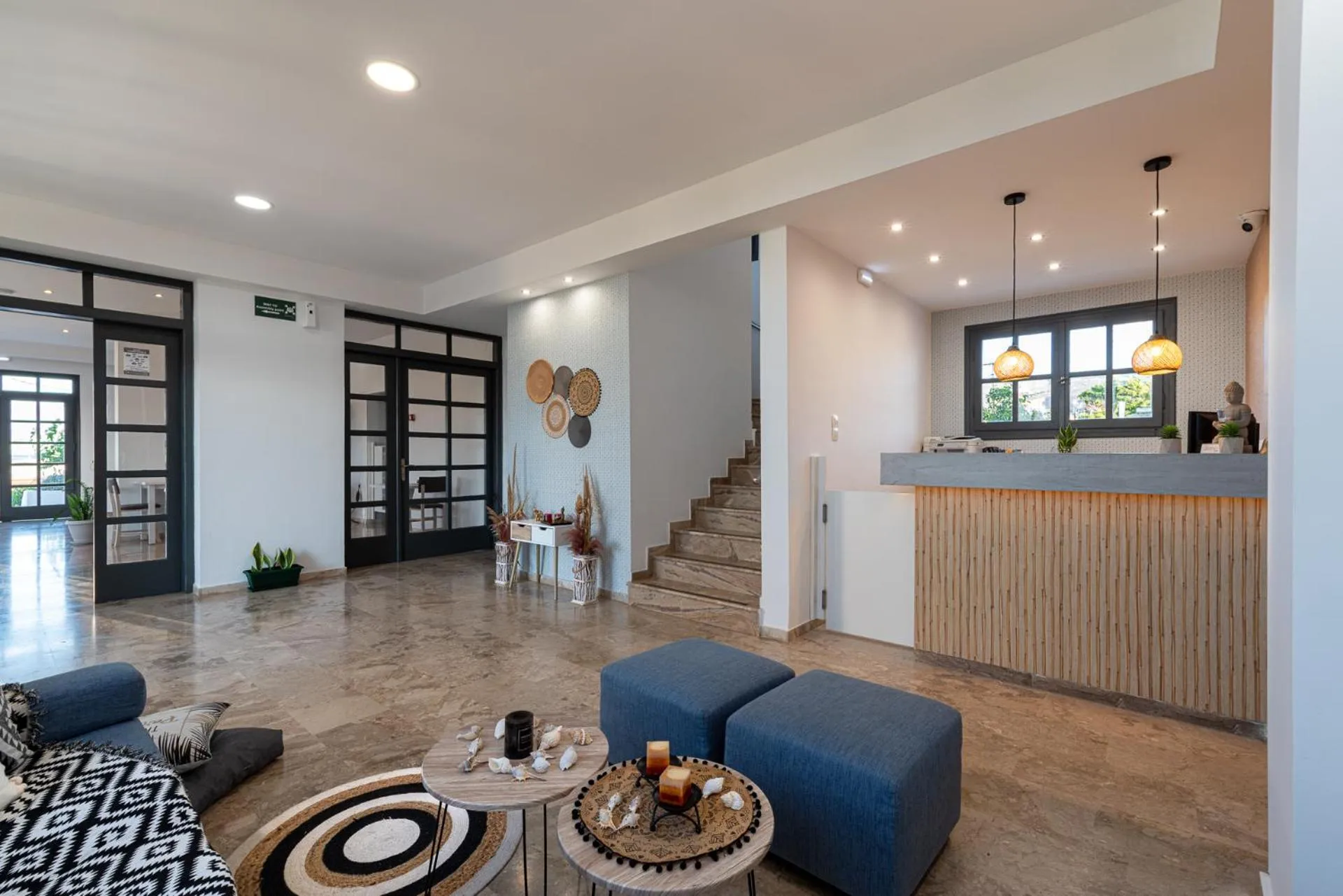 Lobby or reception in Anemos Inn by Estia