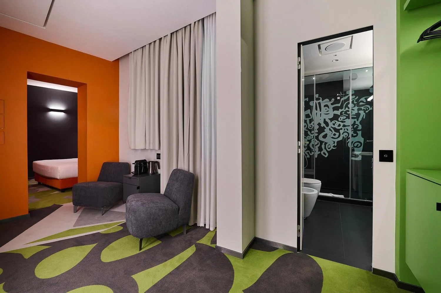 Living room in MyTALE Creative Academy Hotel