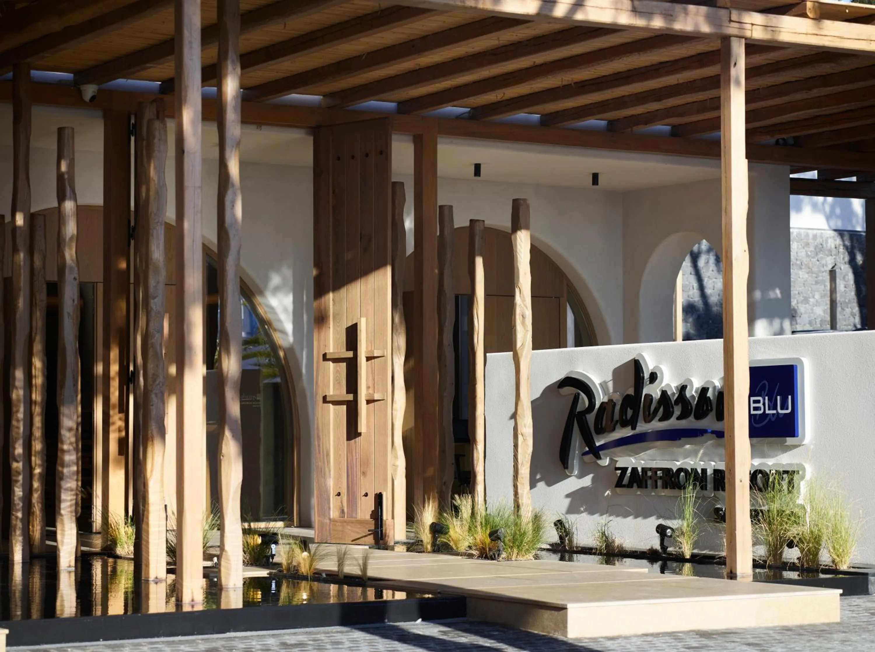 Facade/entrance in Radisson Blu Zaffron Resort, Santorini