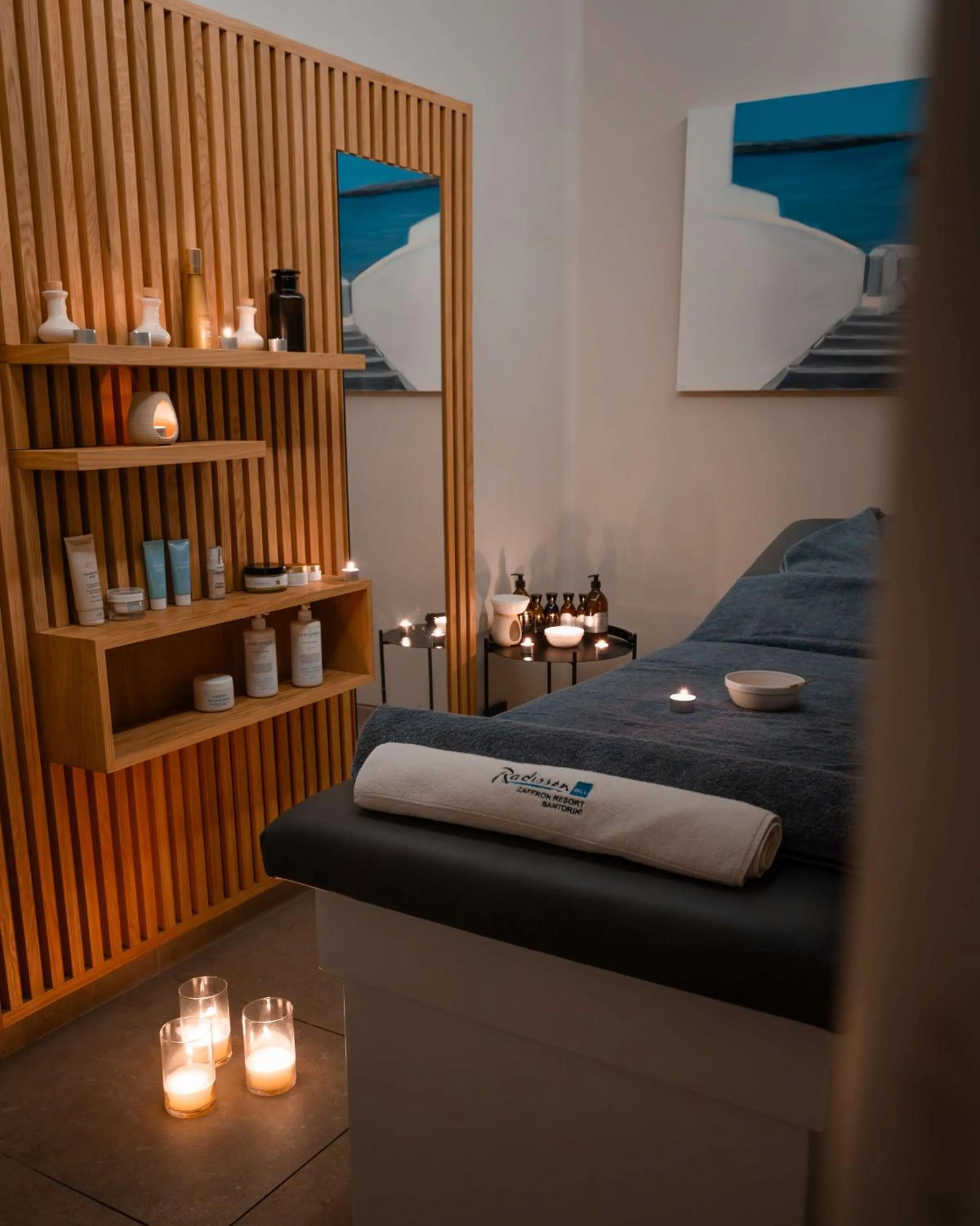 Spa and wellness centre/facilities in Radisson Blu Zaffron Resort, Santorini