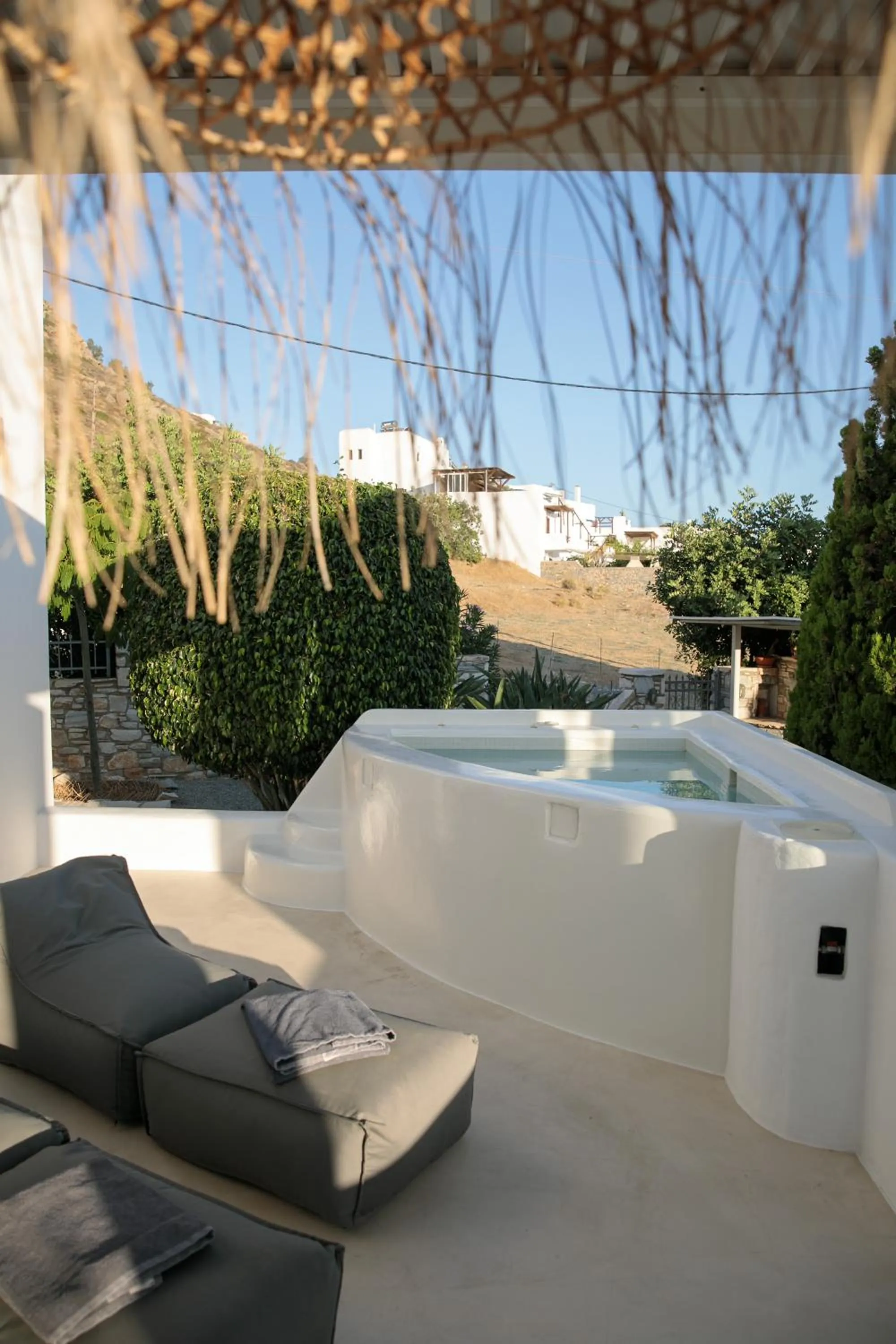 Hot Tub in Aeolos Villas Sustainable Living