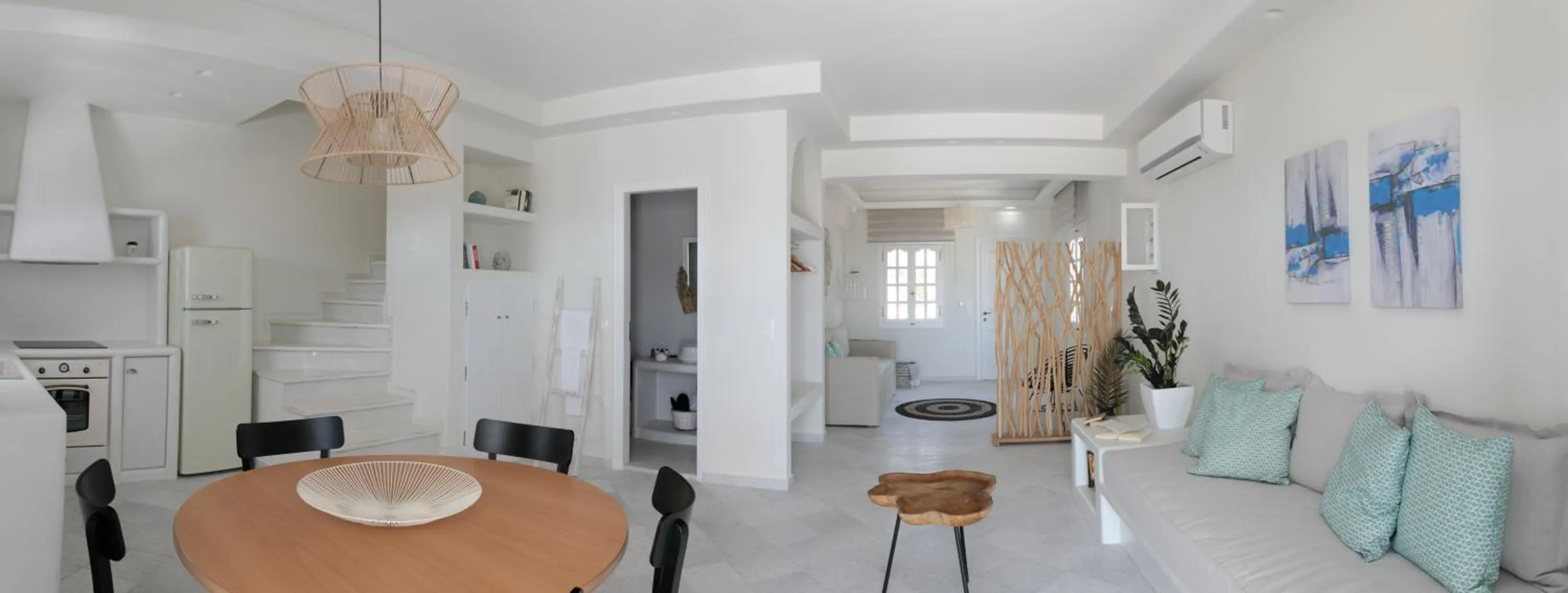 Living room in Aeolos Villas Sustainable Living