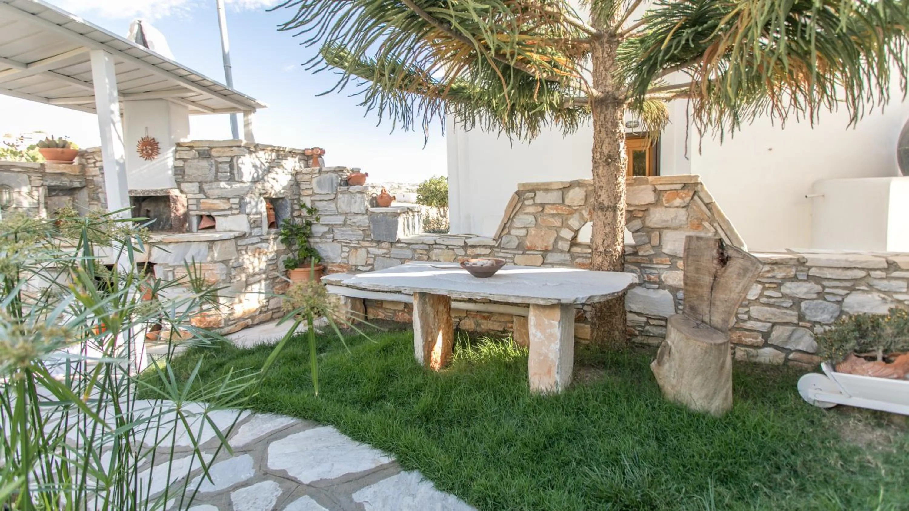 Garden in Aeolos Villas Sustainable Living