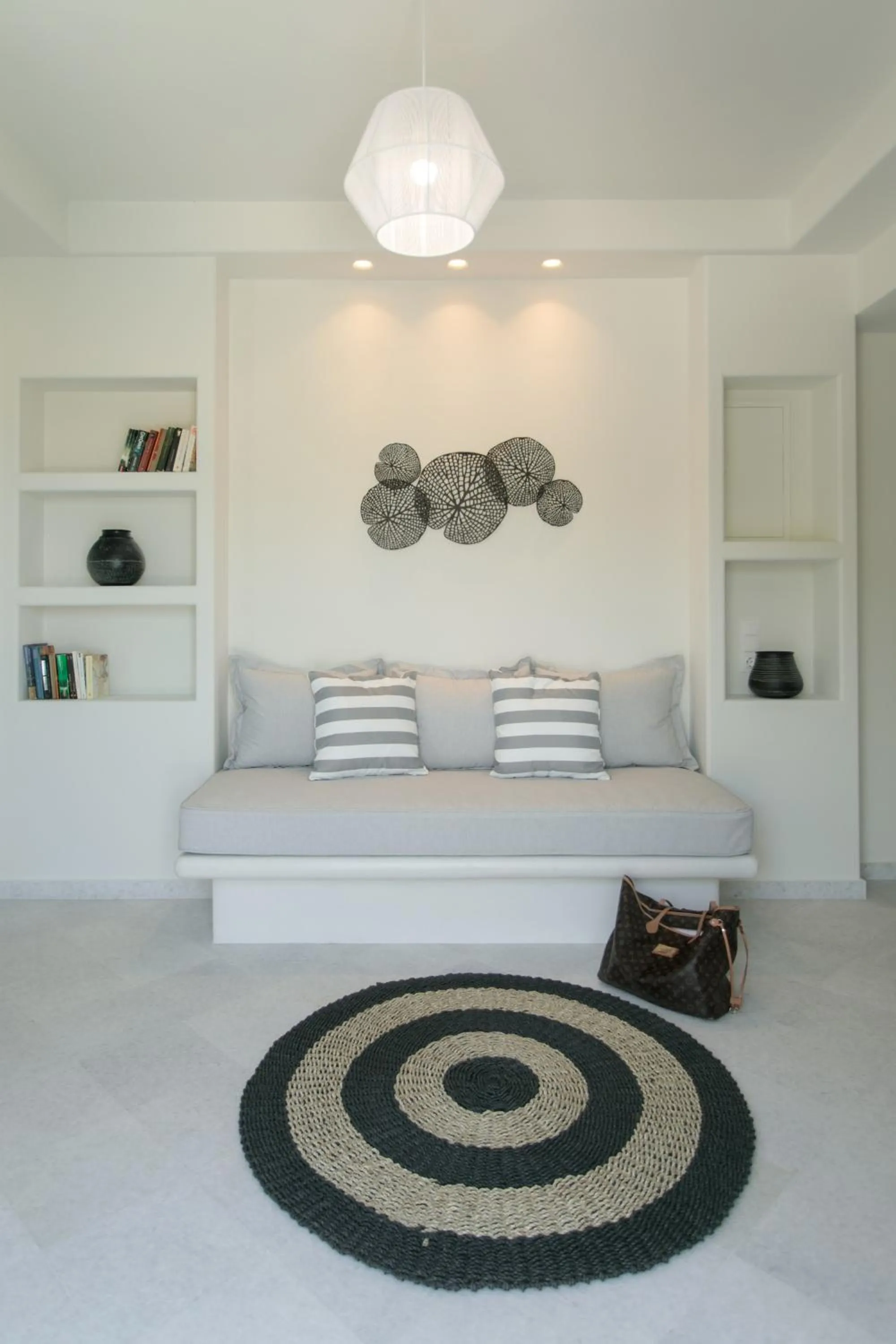 Seating area in Aeolos Villas Sustainable Living