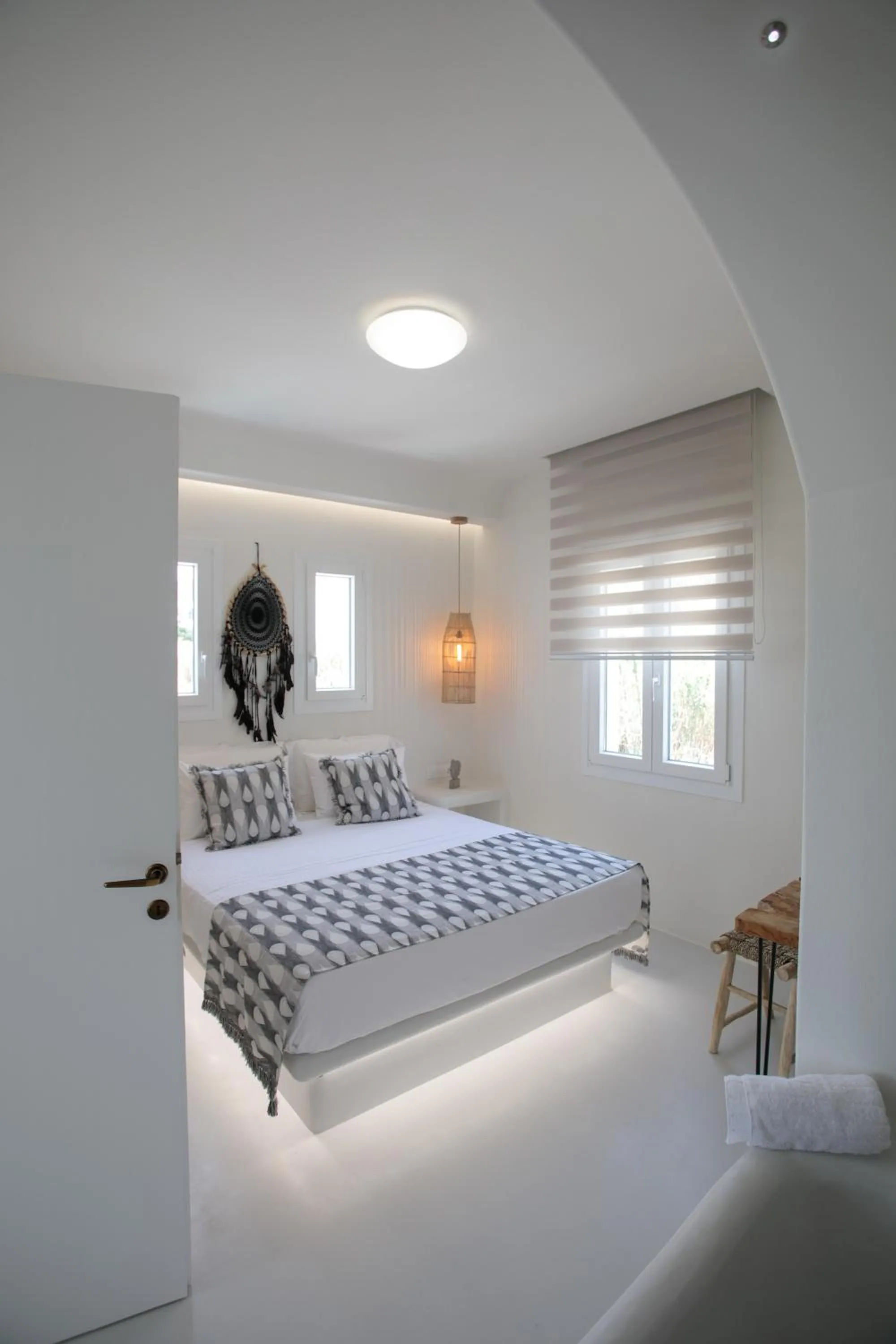 Bed in Aeolos Villas Sustainable Living
