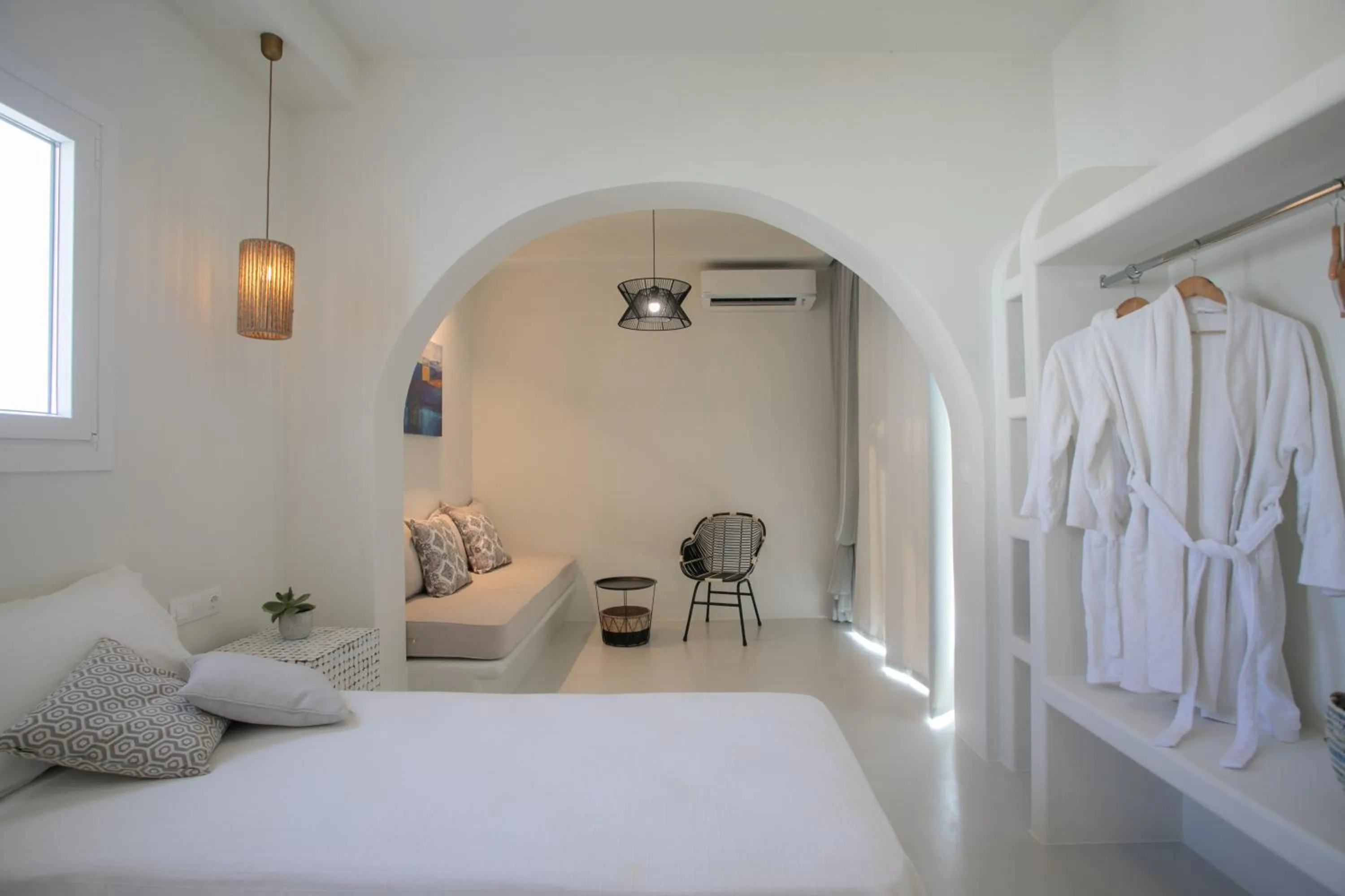 Bed in Aeolos Villas Sustainable Living