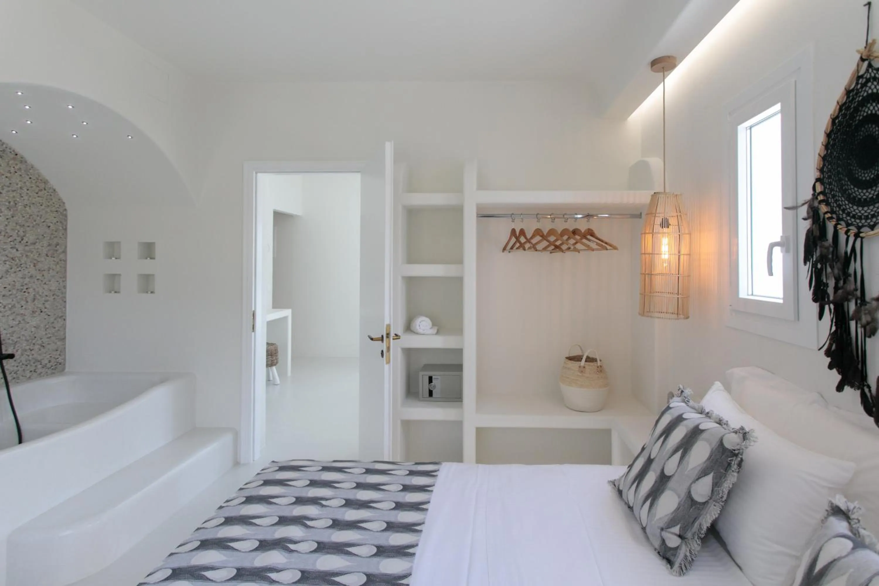 Bed in Aeolos Villas Sustainable Living