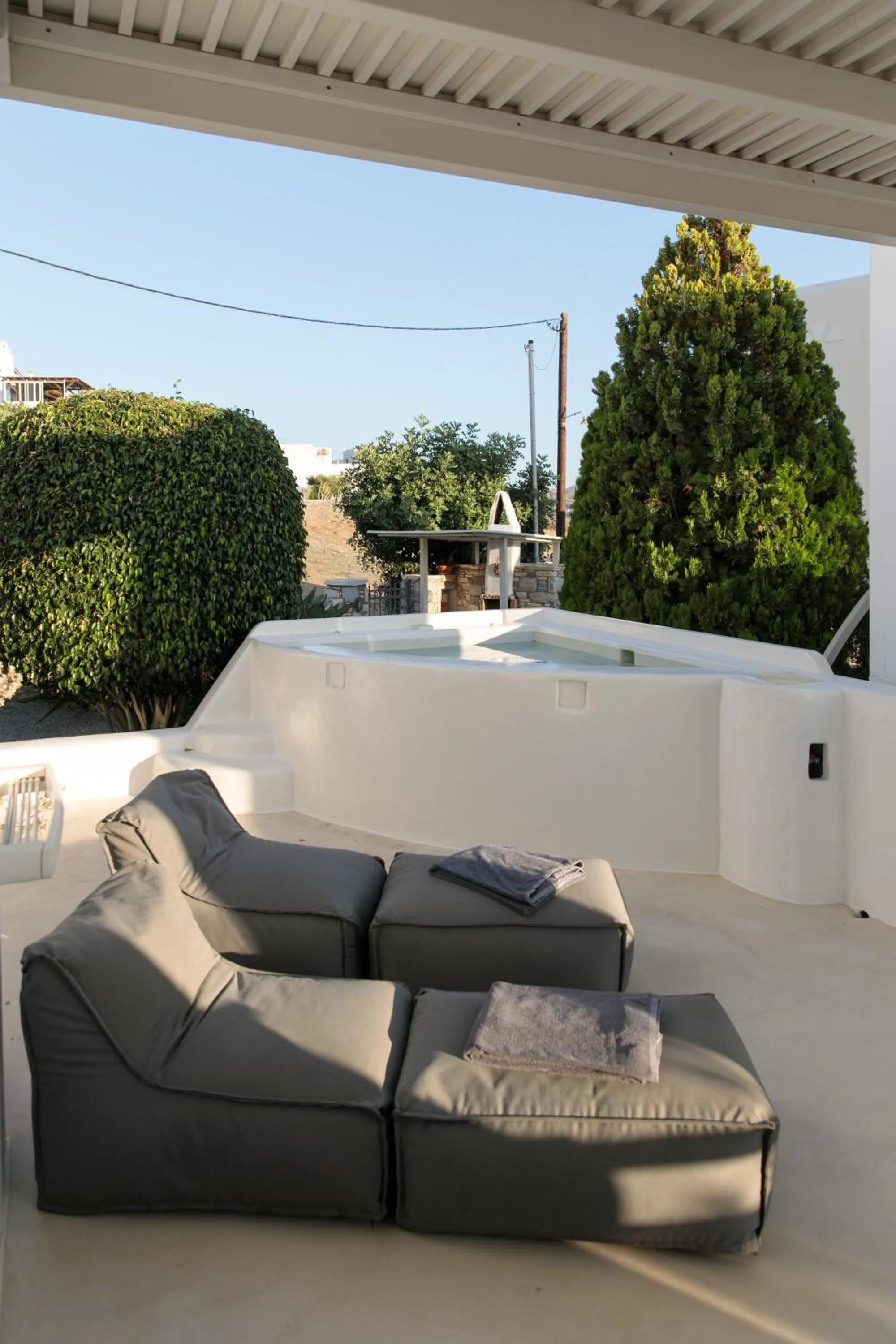 Hot Tub in Aeolos Villas Sustainable Living