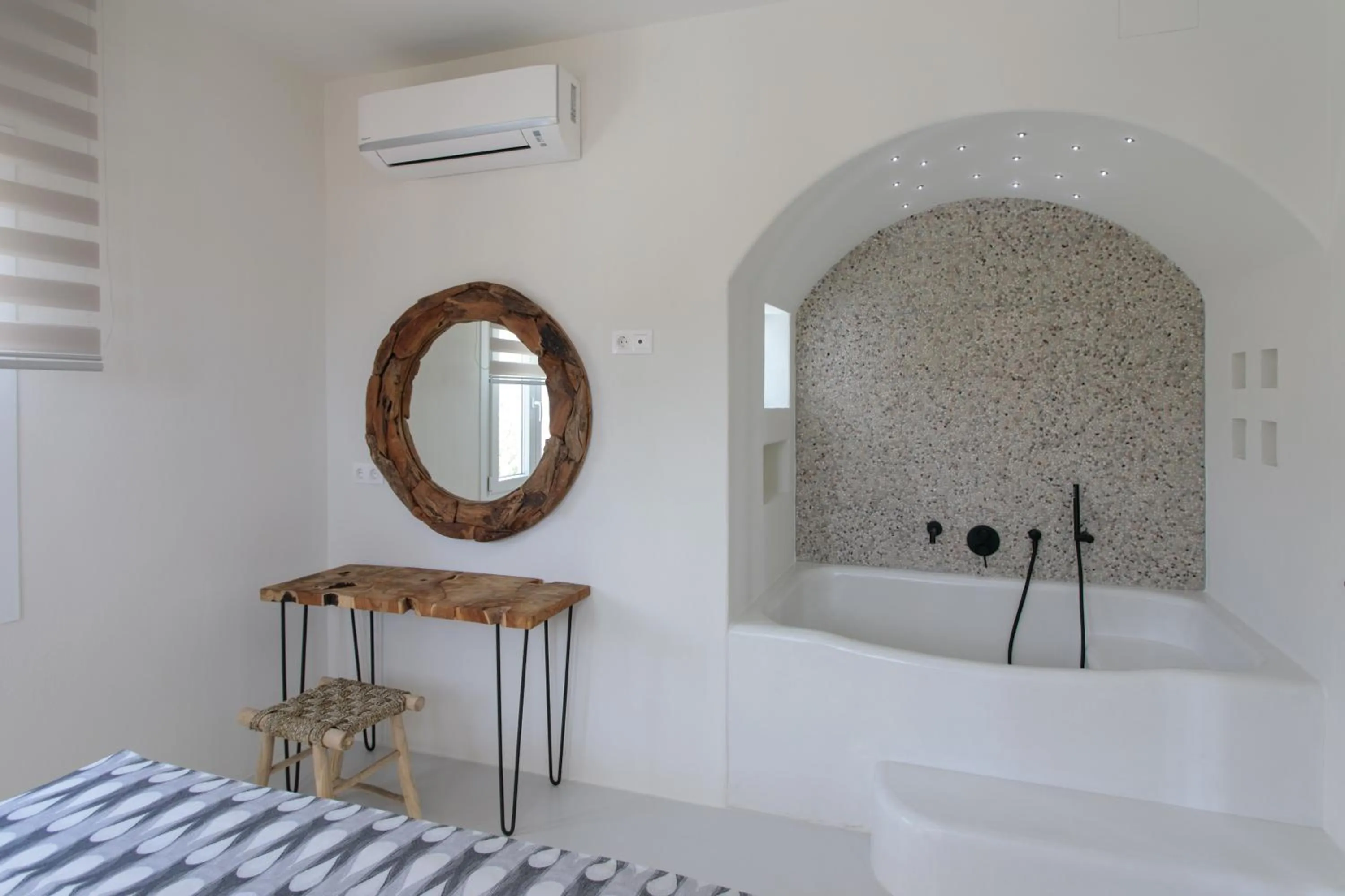 Bedroom in Aeolos Villas Sustainable Living