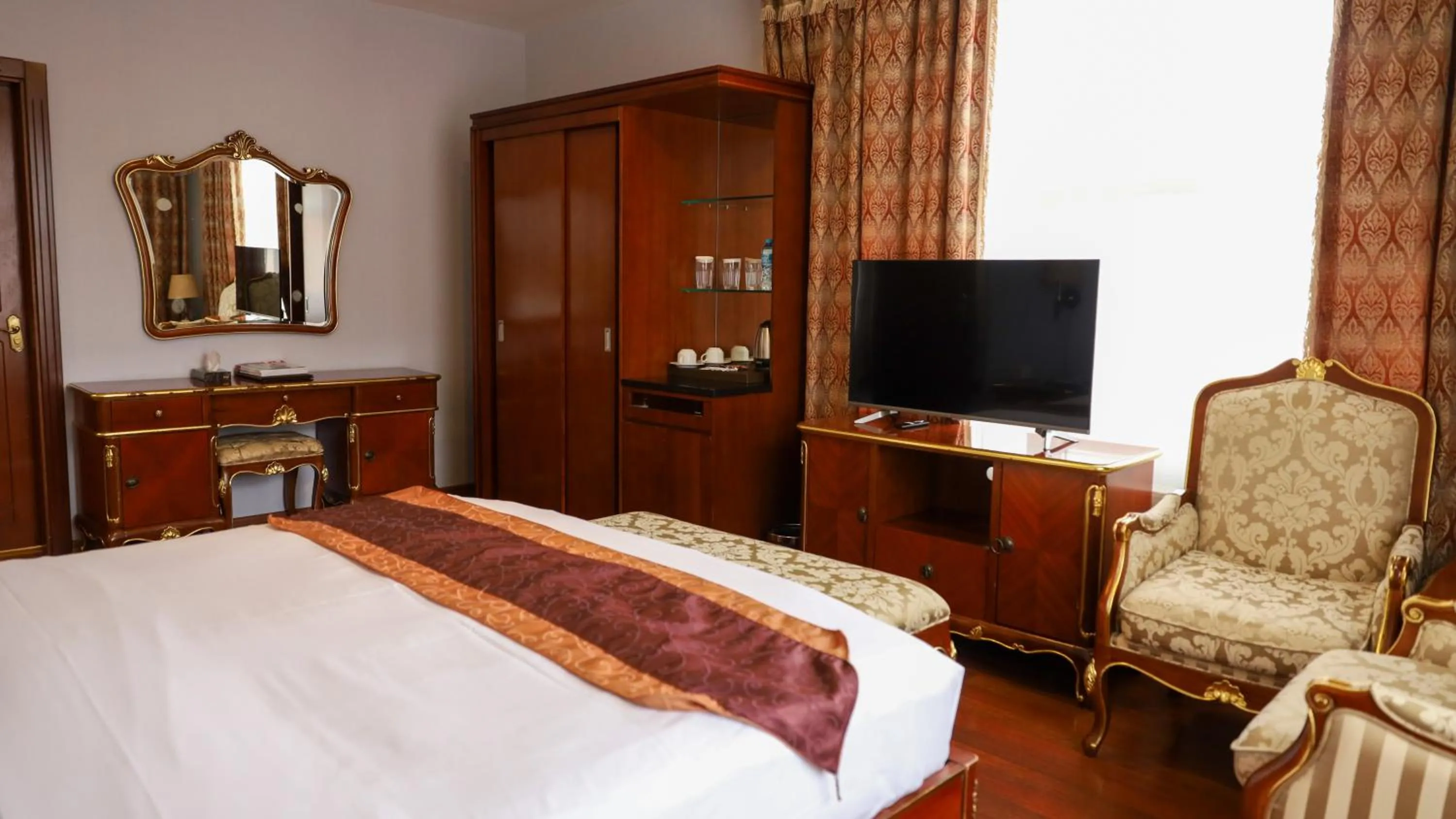 Bedroom, Bed in Sheki Palace Hotel