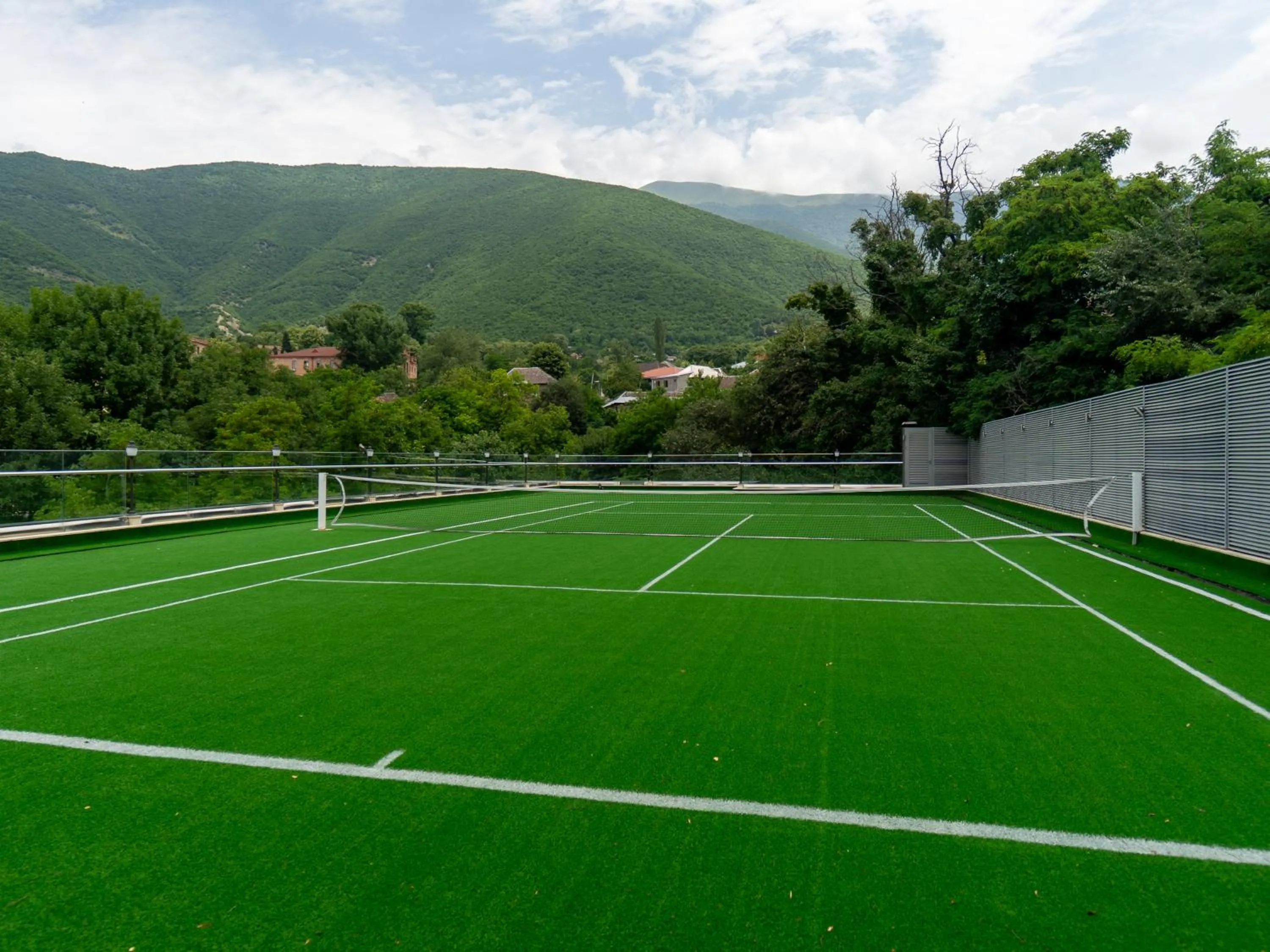 Tennis court in Sheki Palace Hotel
