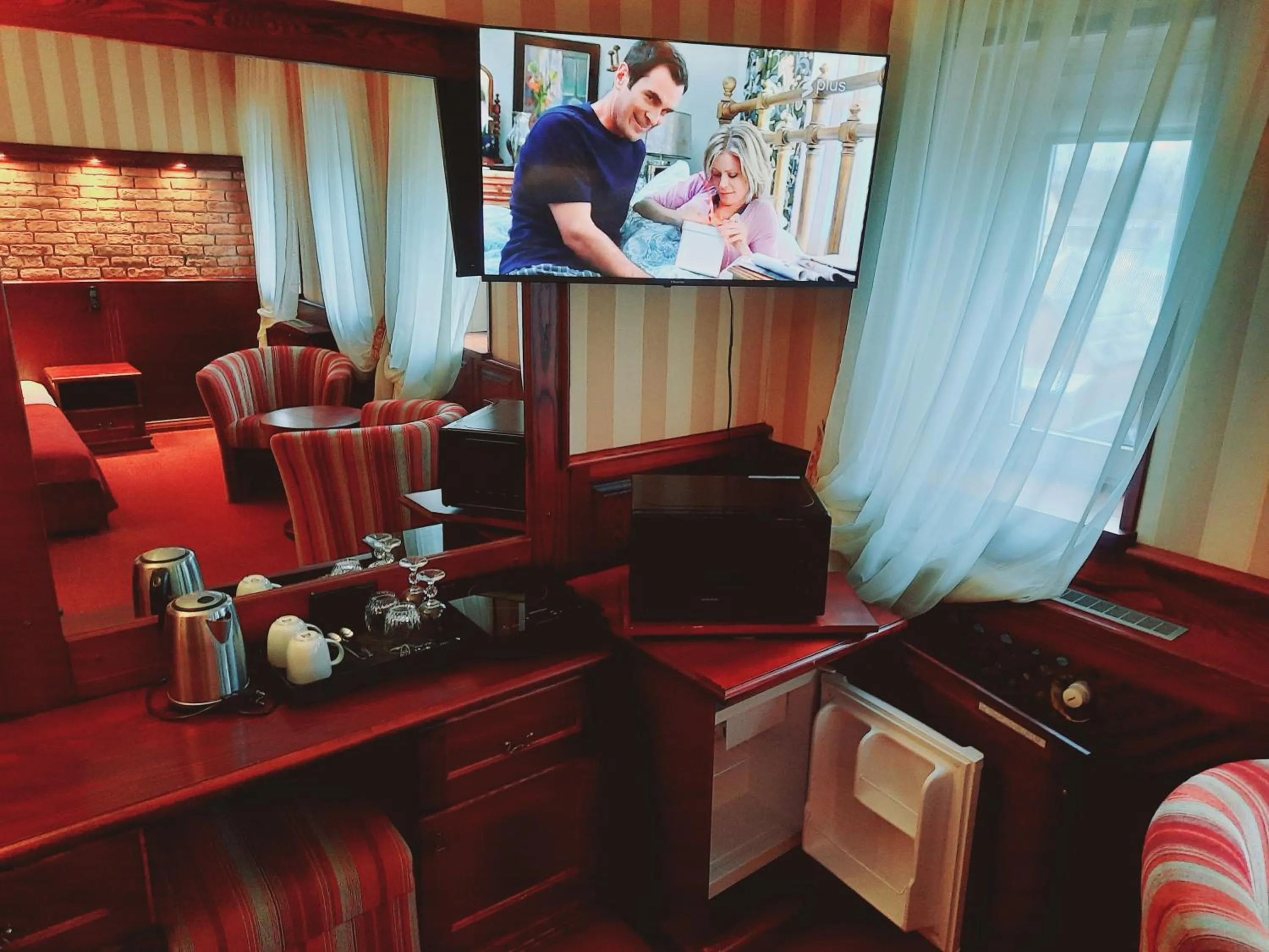 Communal lounge/ TV room in P7 Palanga