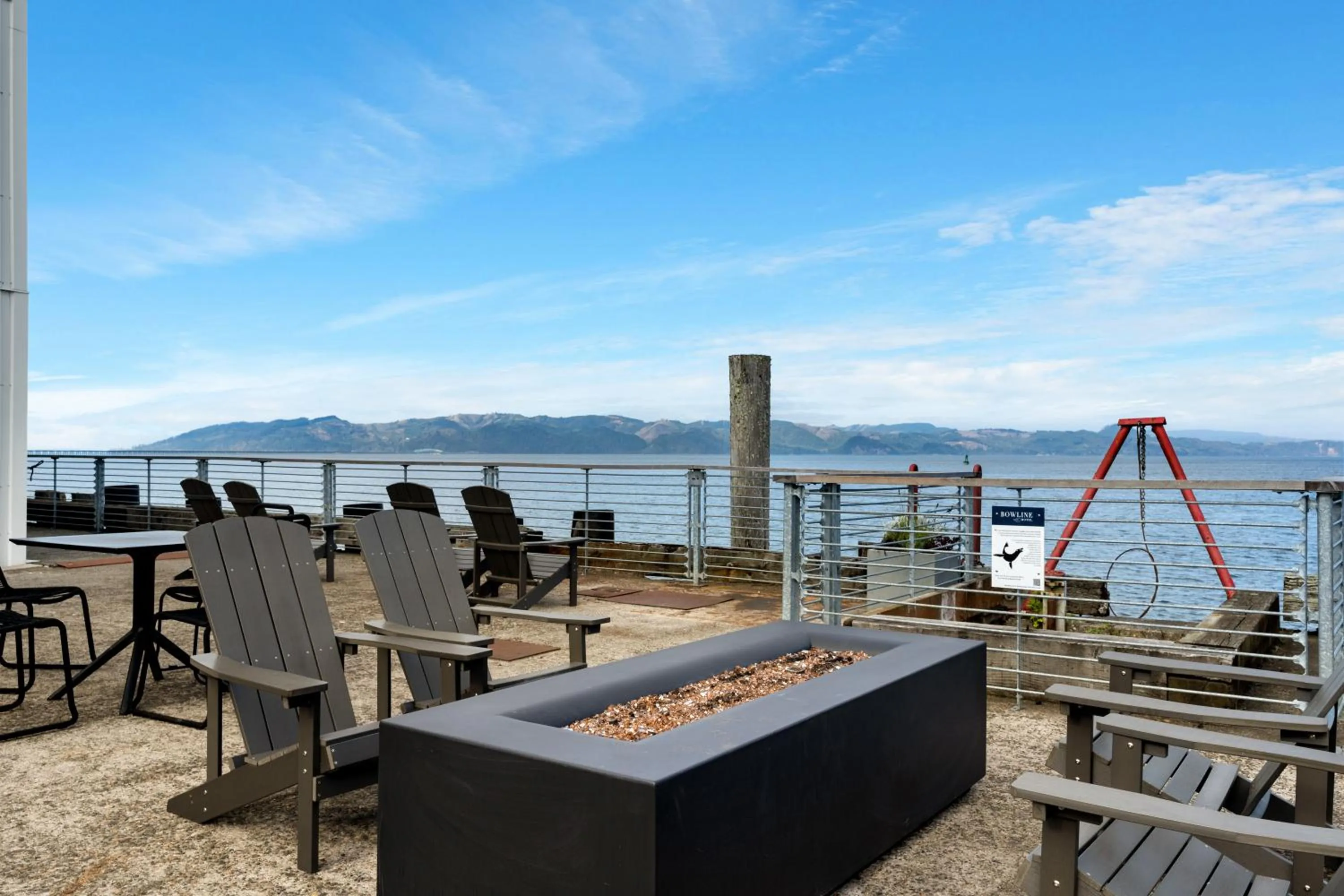 fireplace in Bowline Hotel