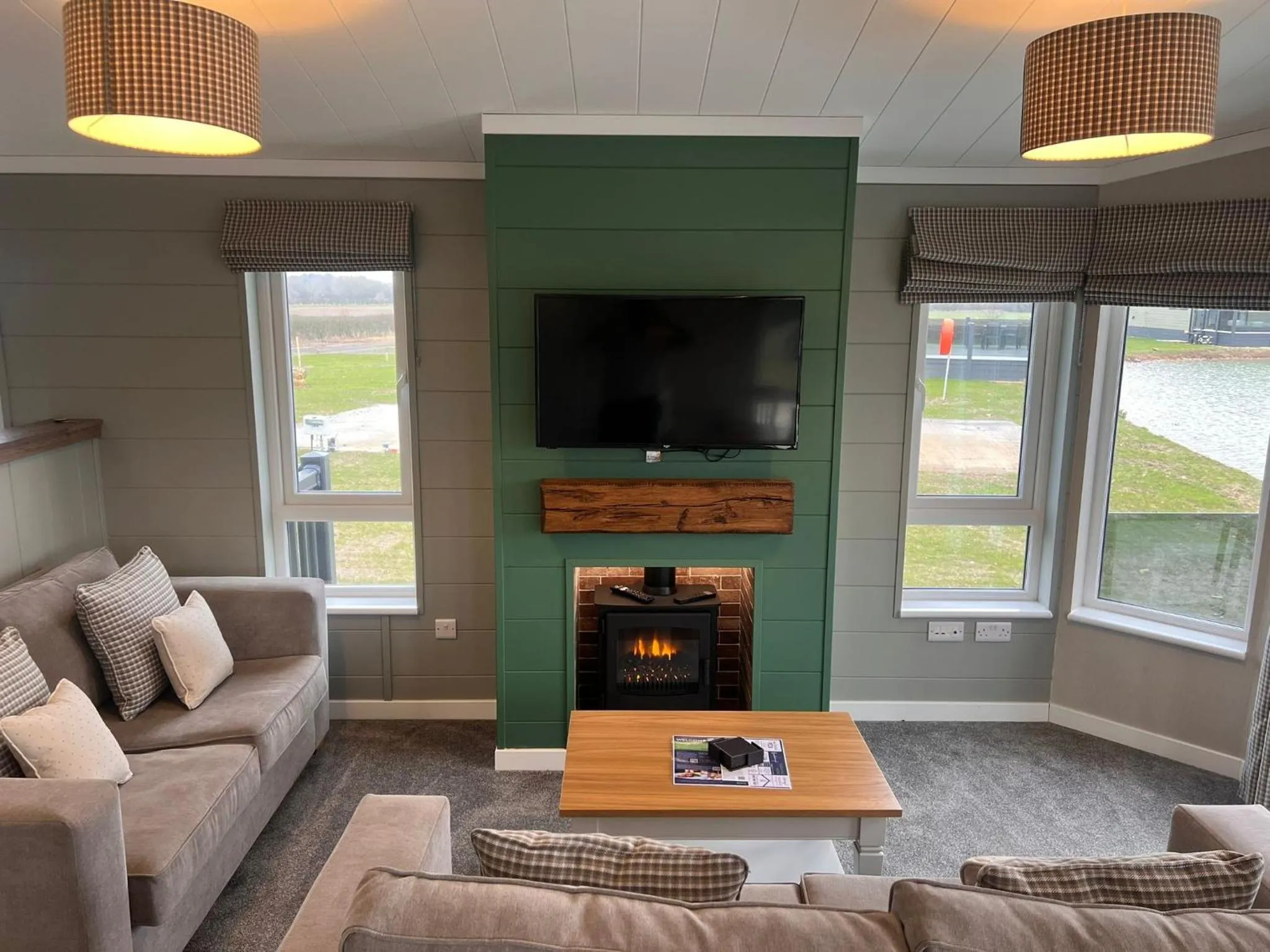 Living room in Sure Studio by Best Western Brackenborough Lakes & Resort