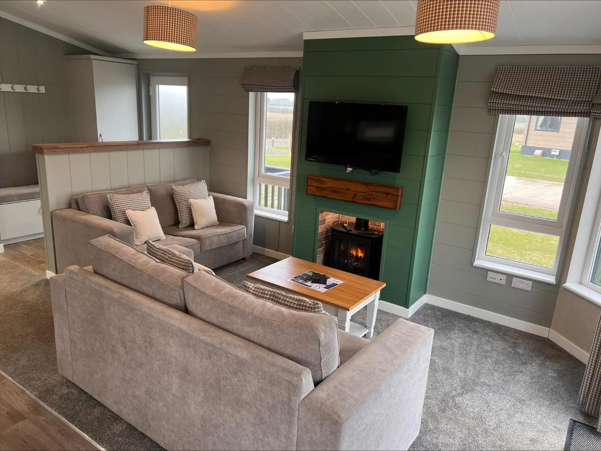 Living room in Sure Studio by Best Western Brackenborough Lakes & Resort