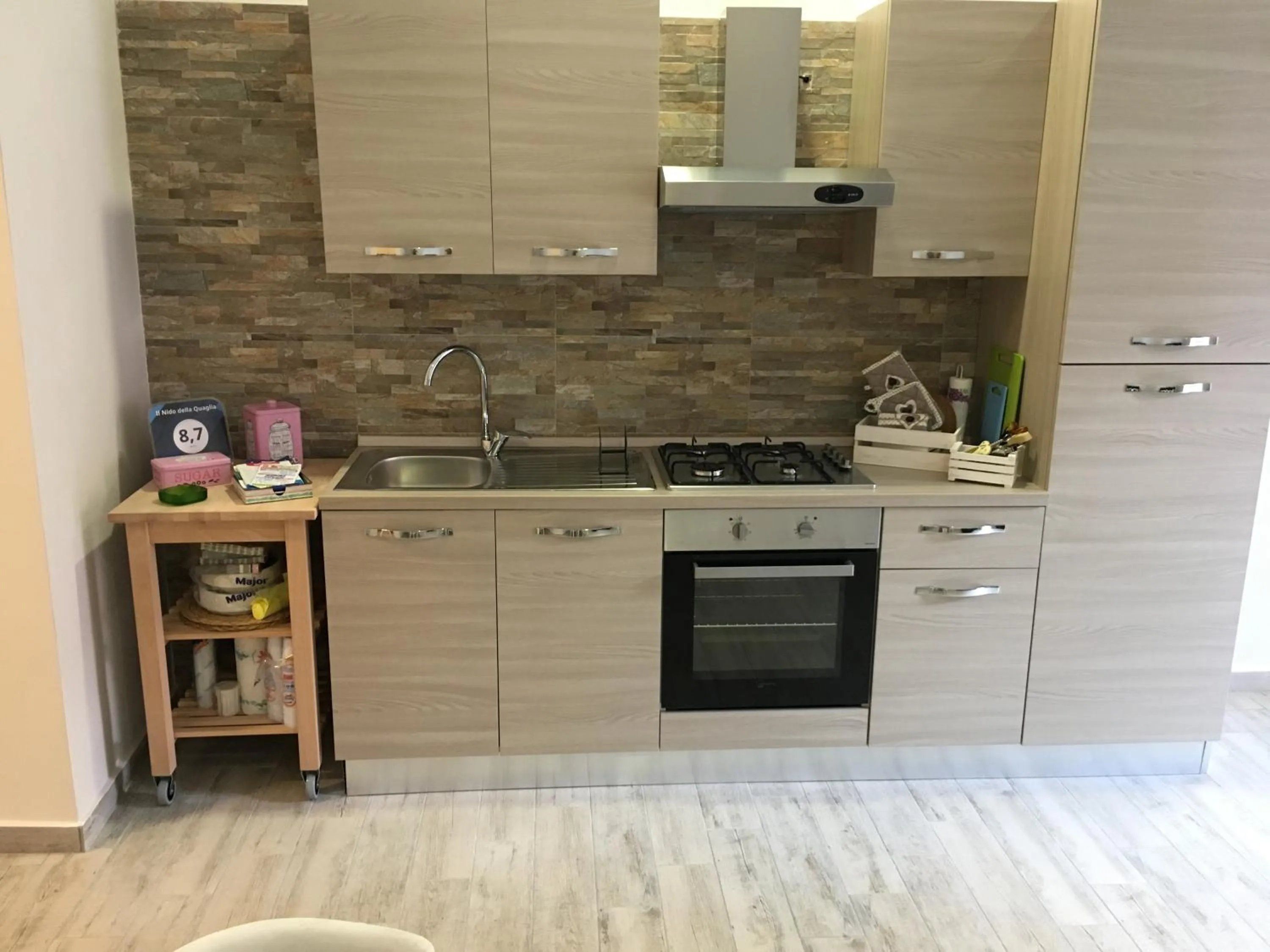 Kitchen or kitchenette in Il Nido della Quaglia b&b - Jaba mia House LT