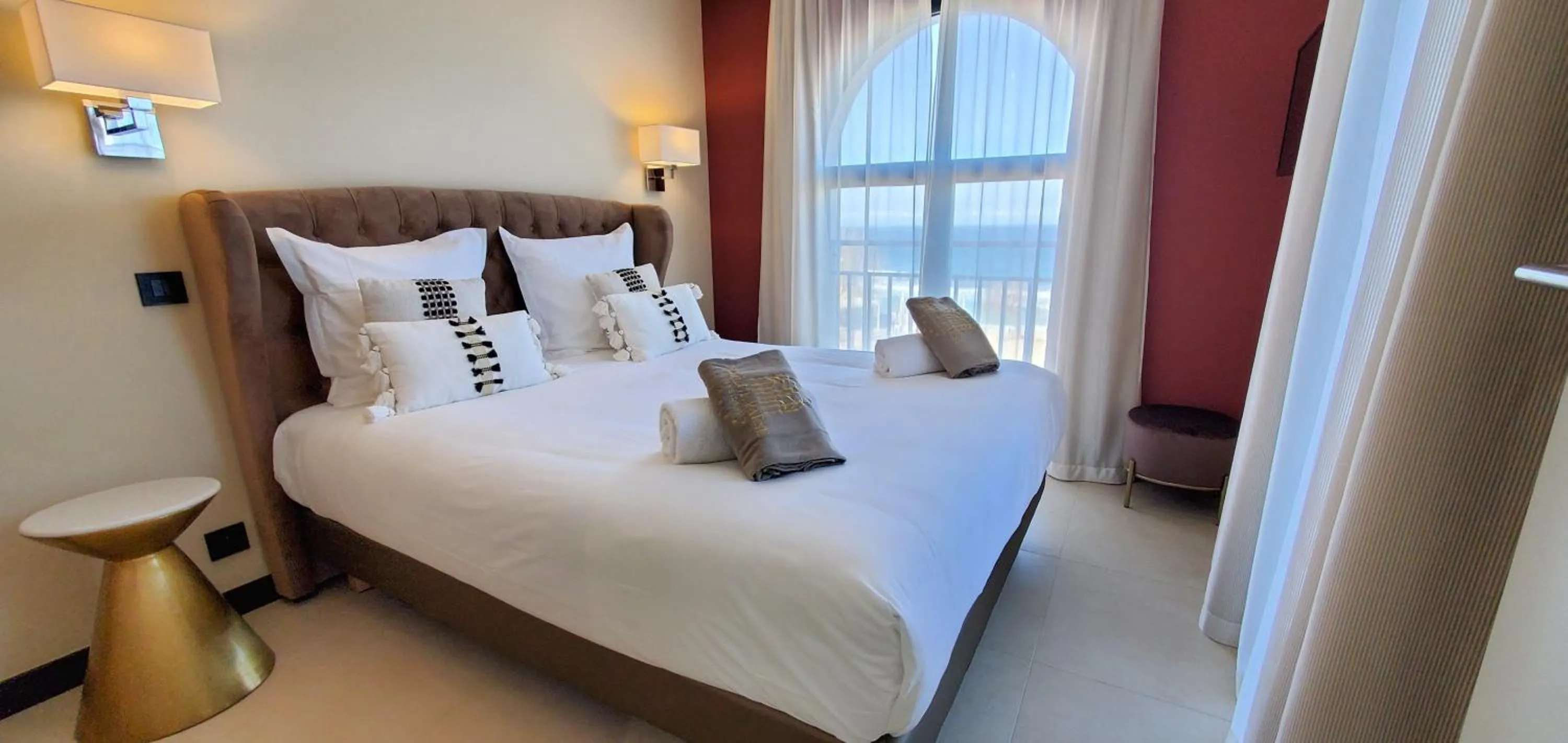 Bed in Eco-Résidence Dolce Paese & Spa