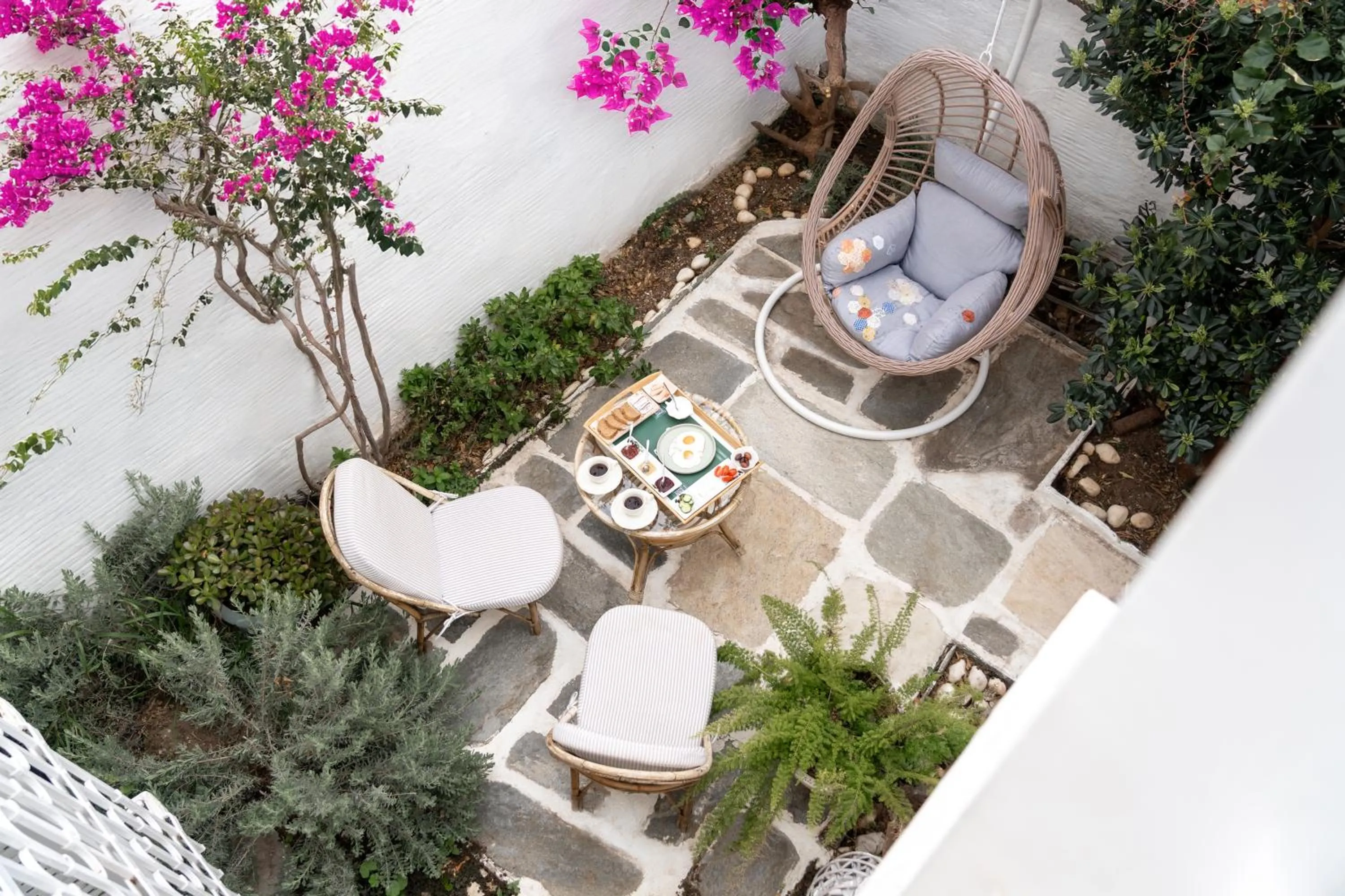 Garden in Neoclassical Mansion in Andros Town by Explore Andros