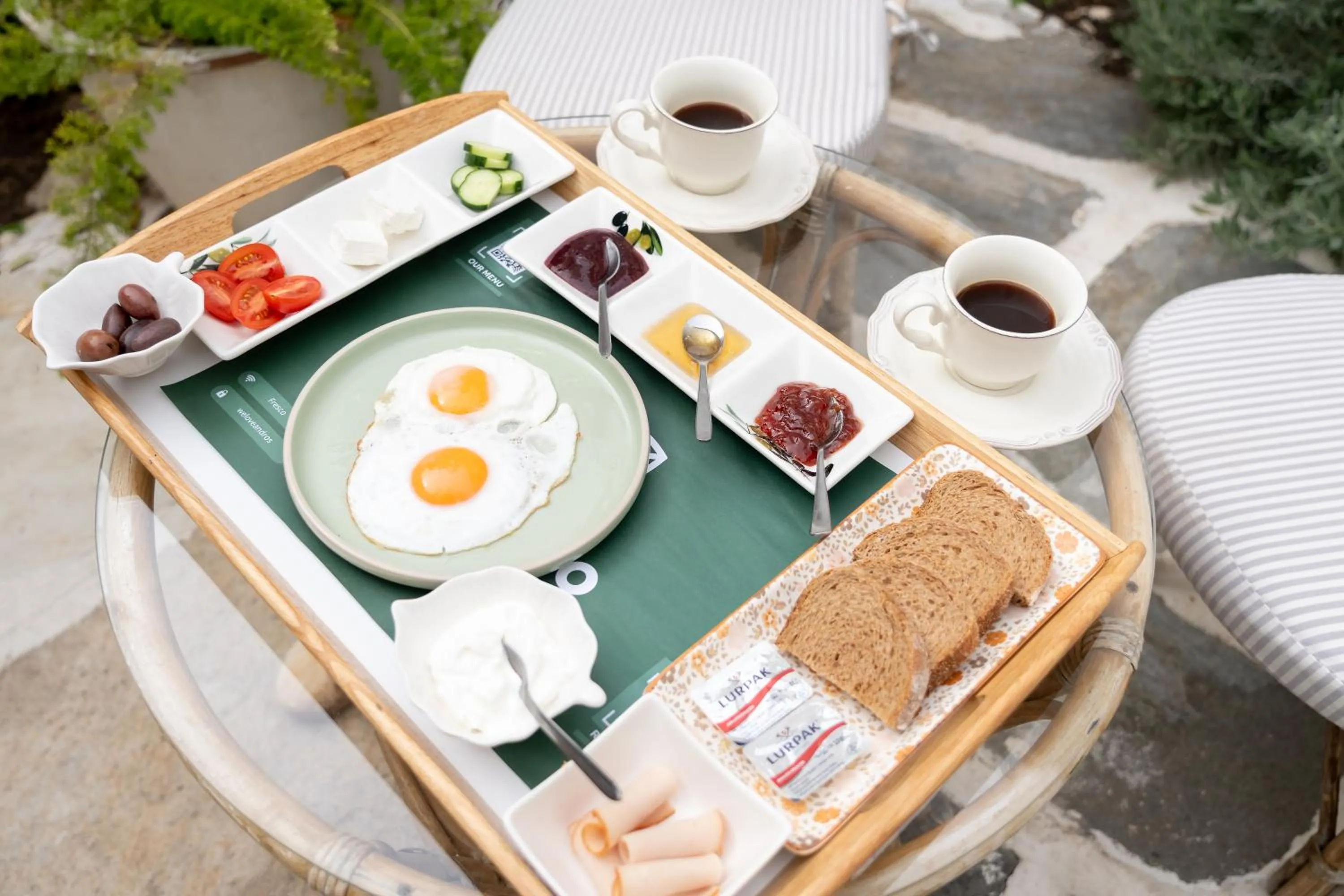 Food in Neoclassical Mansion in Andros Town by Explore Andros