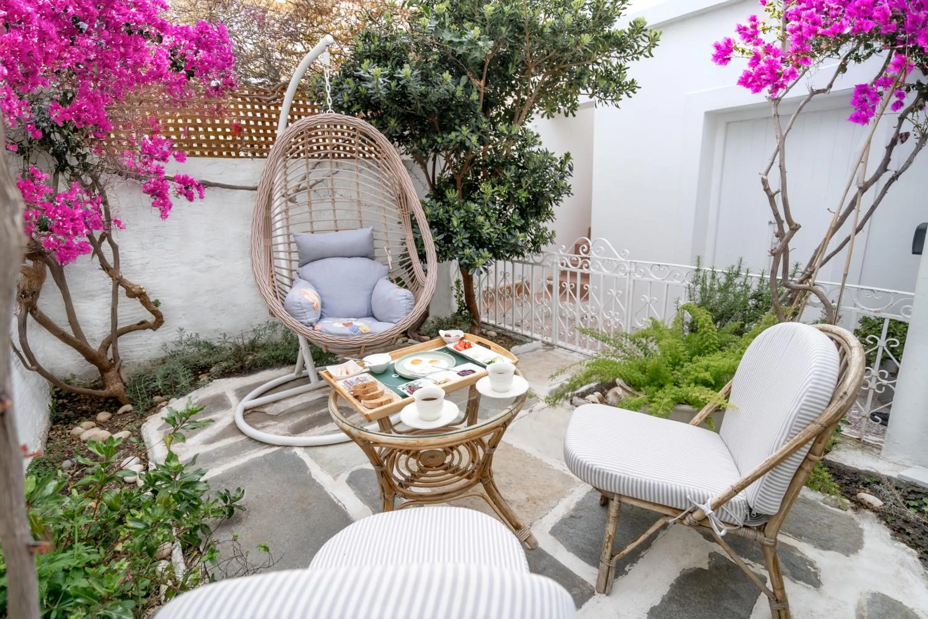 Spring in Neoclassical Mansion in Andros Town by Explore Andros