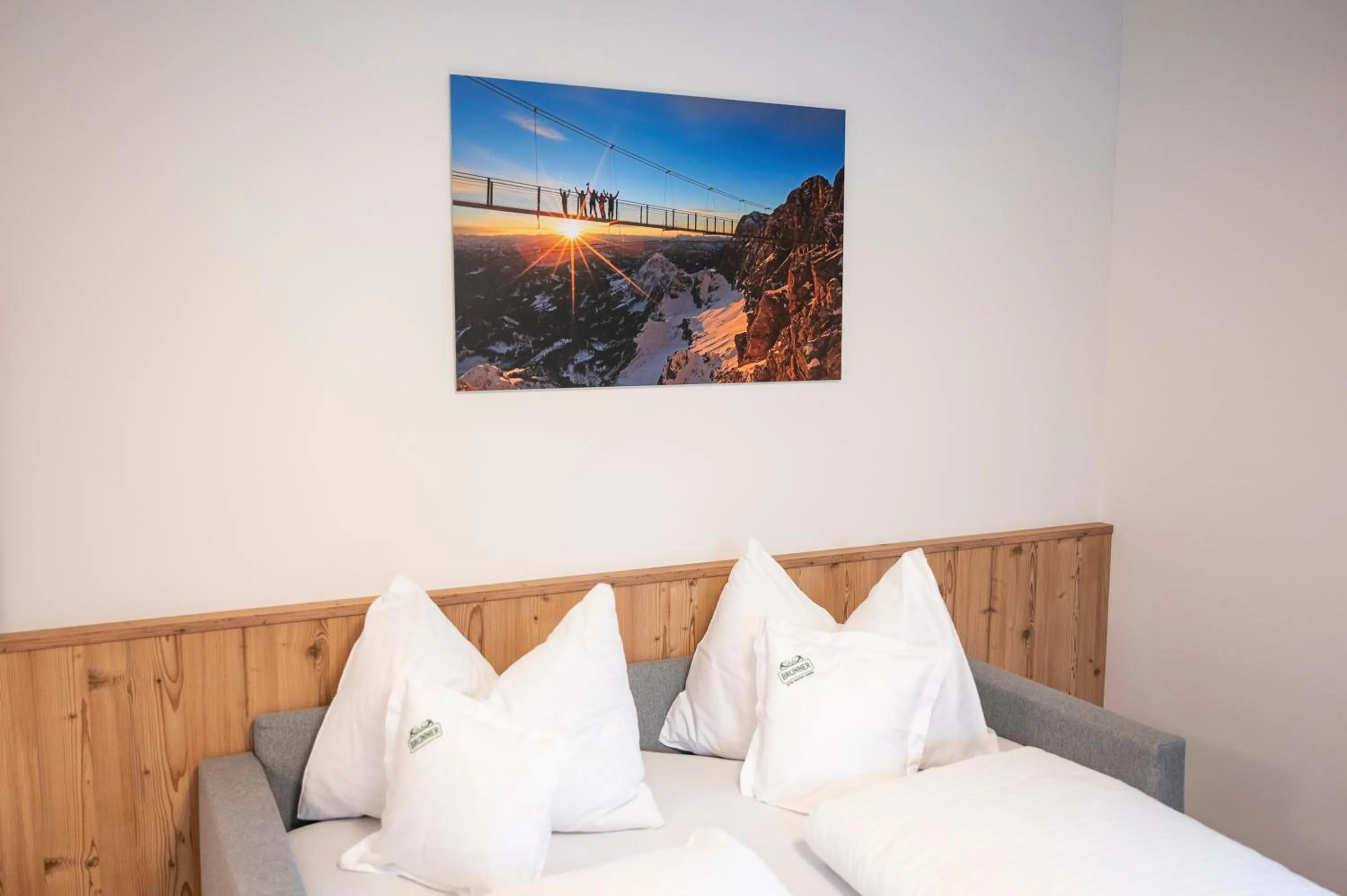 Bed in Hotel Brunner - Reiteralm