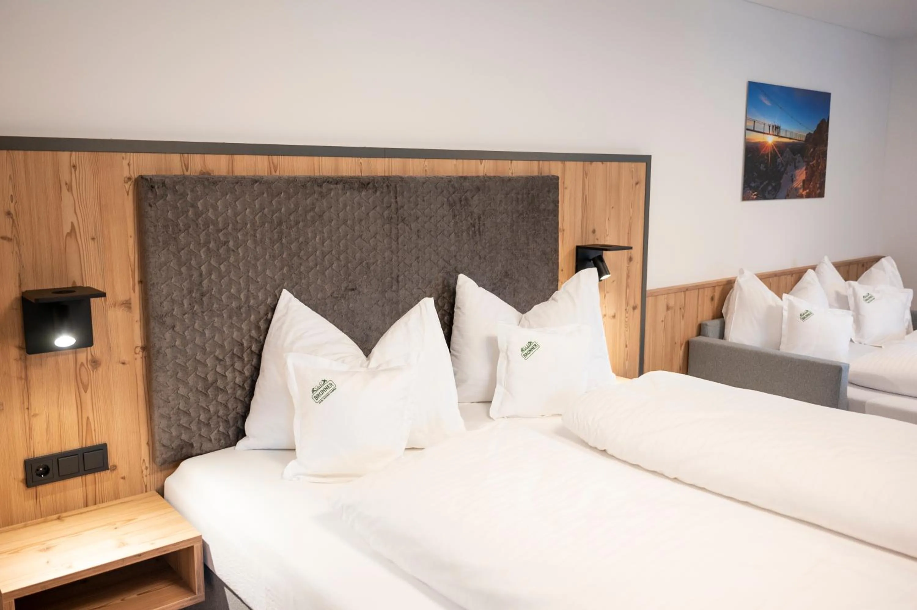 Bed in Hotel Brunner - Reiteralm