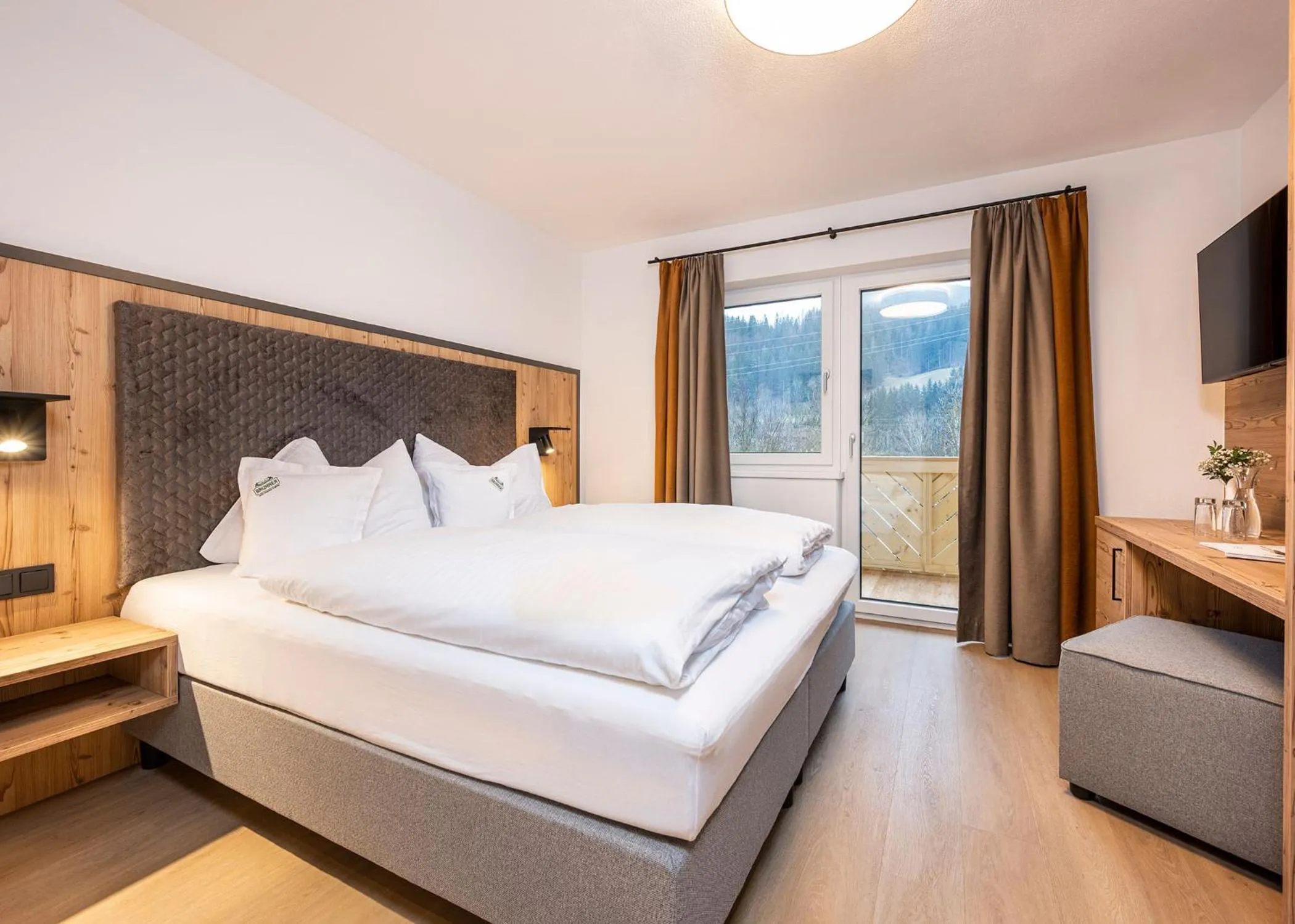 Bed in Hotel Brunner - Reiteralm