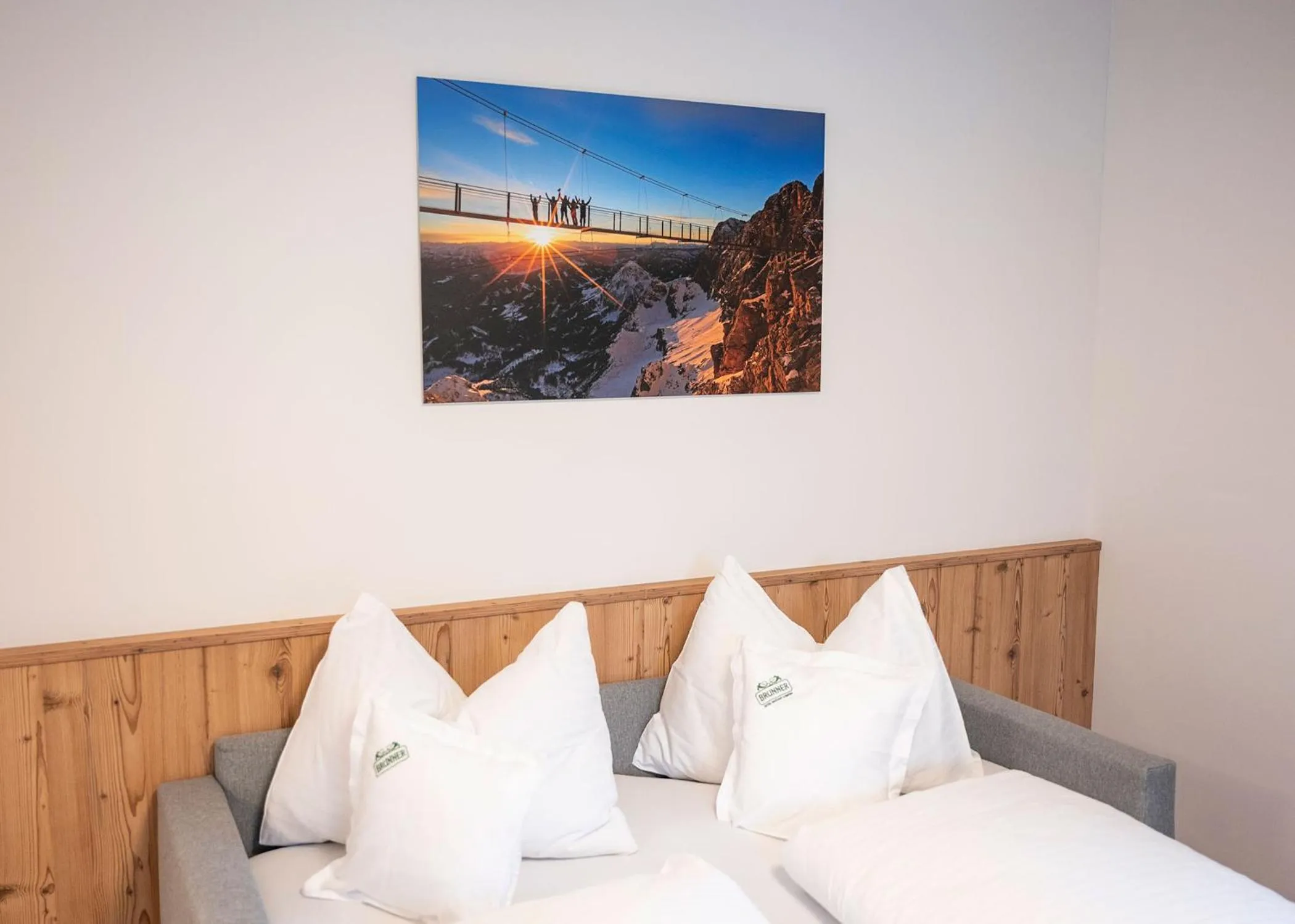 Bed in Hotel Brunner - Reiteralm