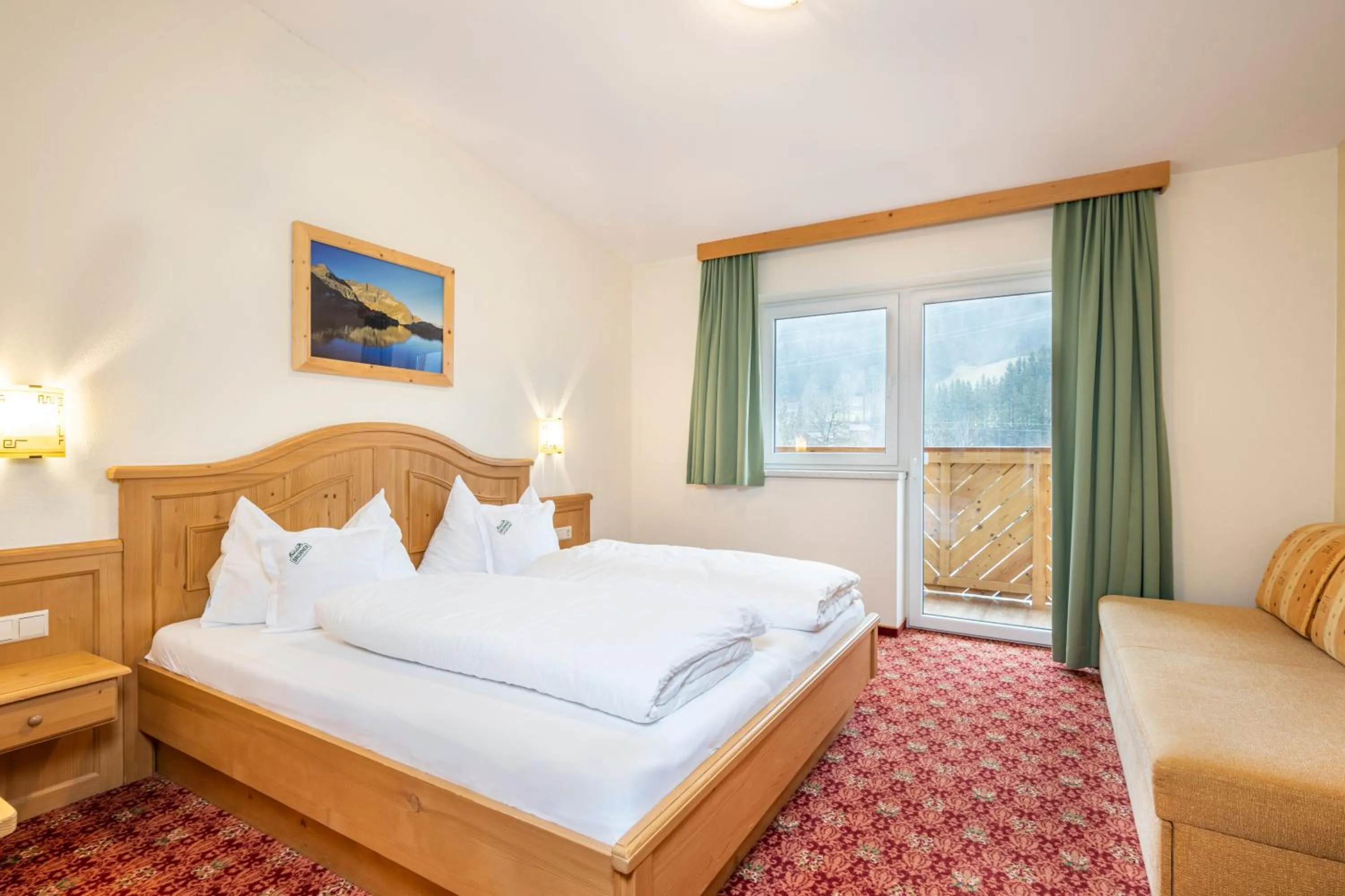 Bed in Hotel Brunner - Reiteralm