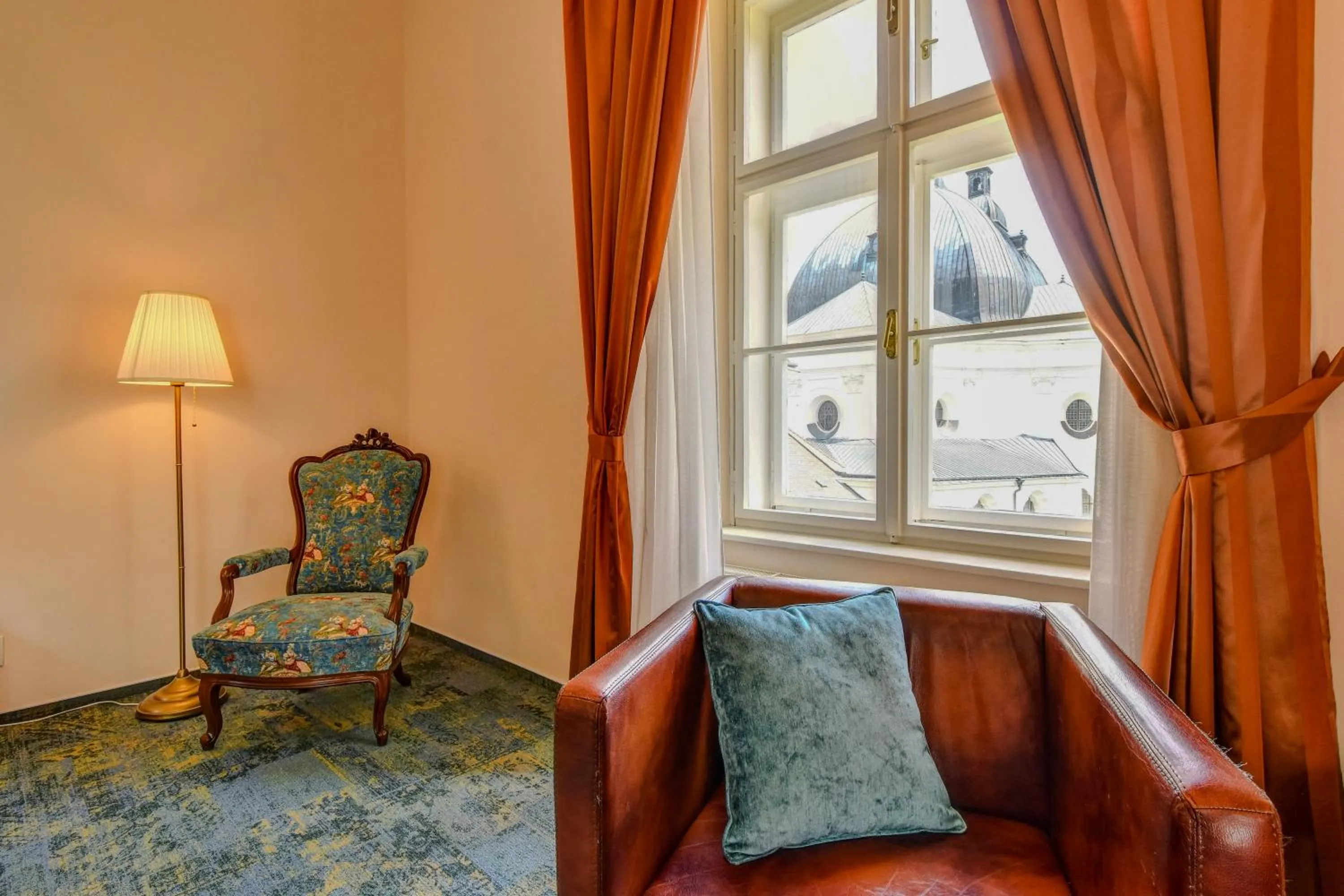 Seating area in Zámek Křtiny