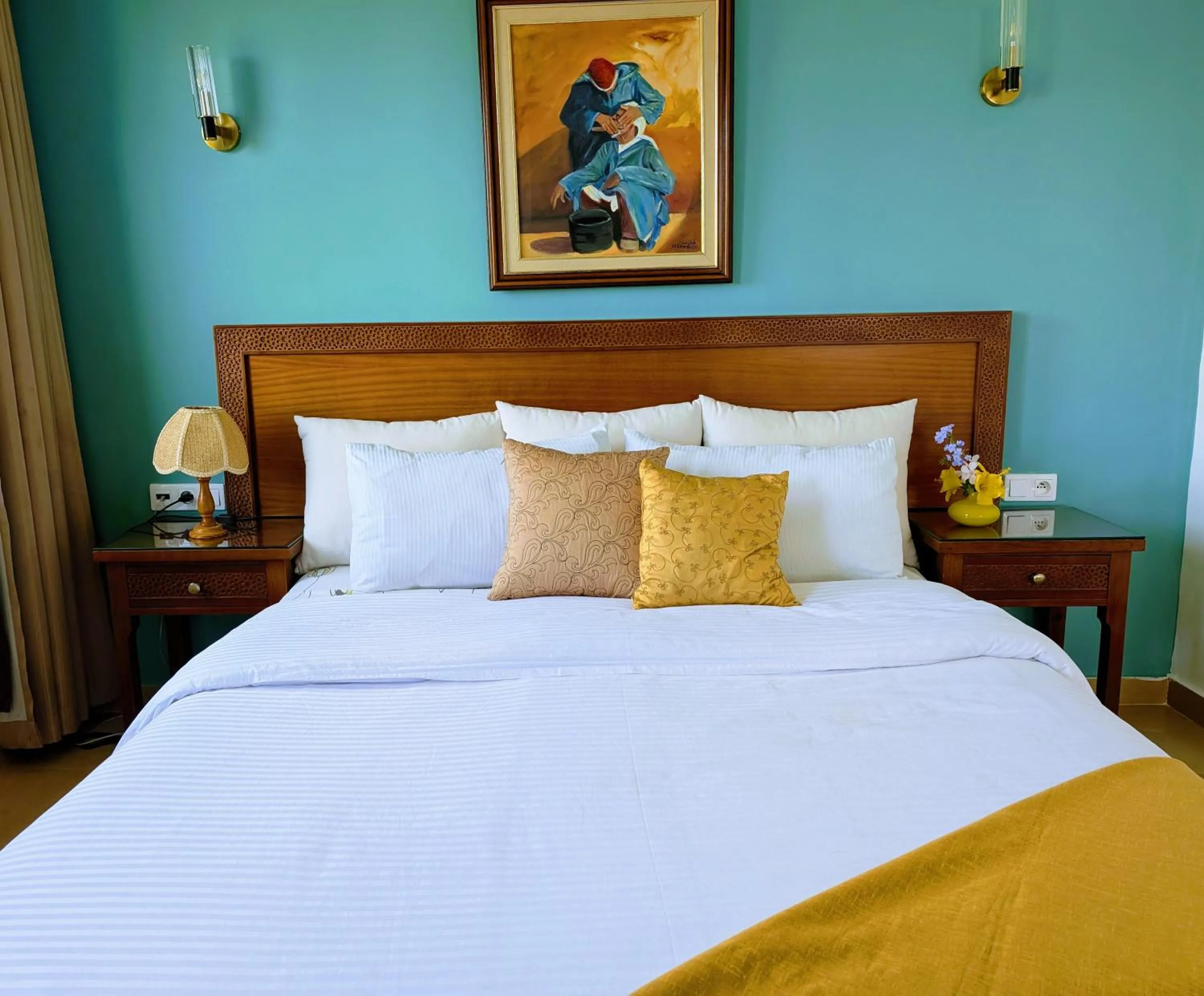 Bed in Riad Dar Achaach