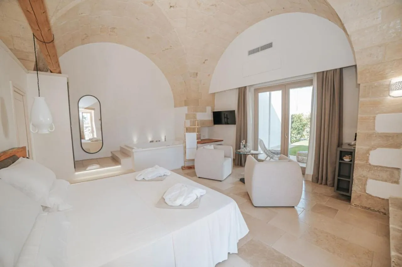 Photo of the whole room, Bed in Masseria Longa Boutique Hotel