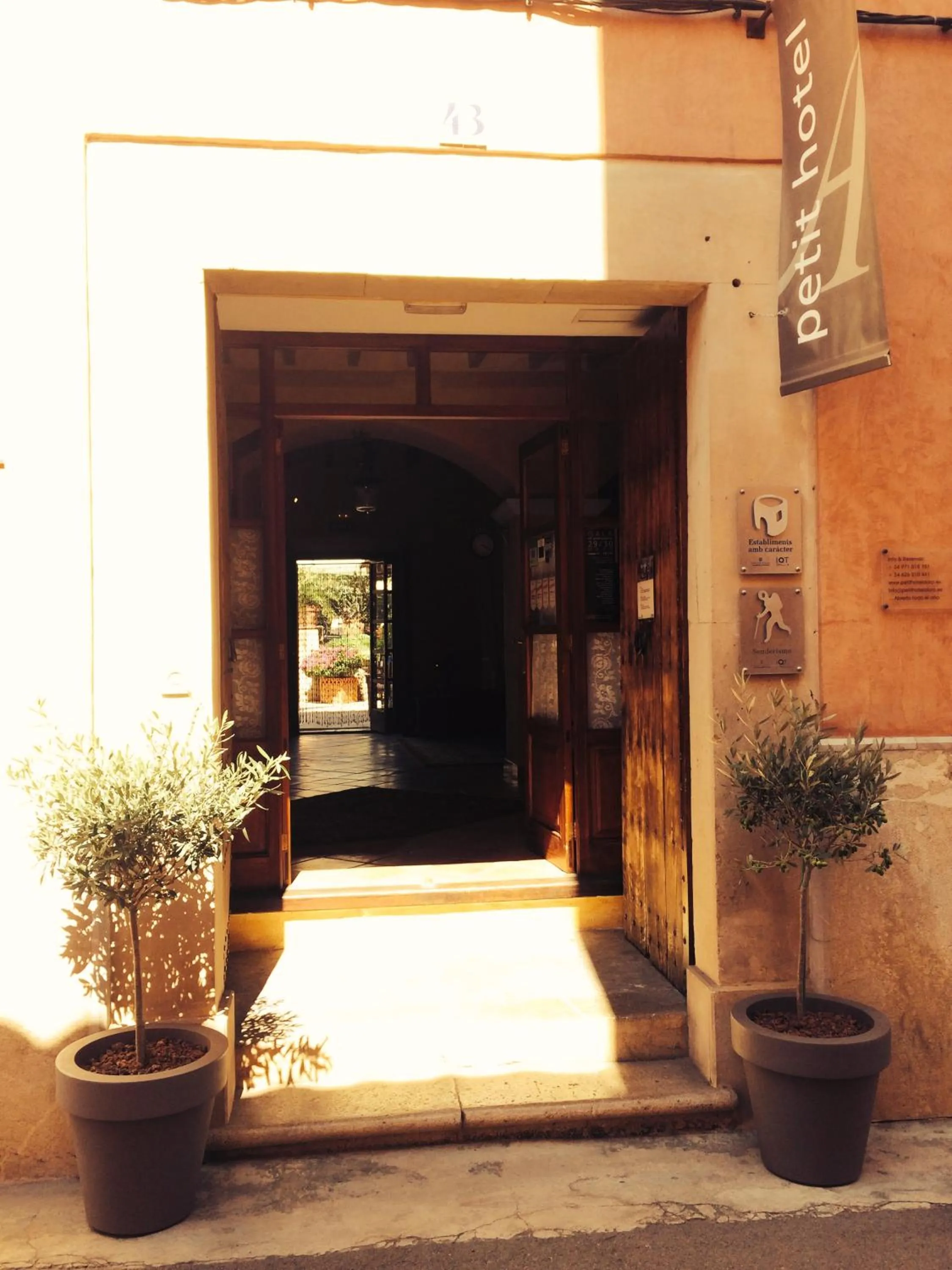 Facade/entrance in Petit Hotel Alaro