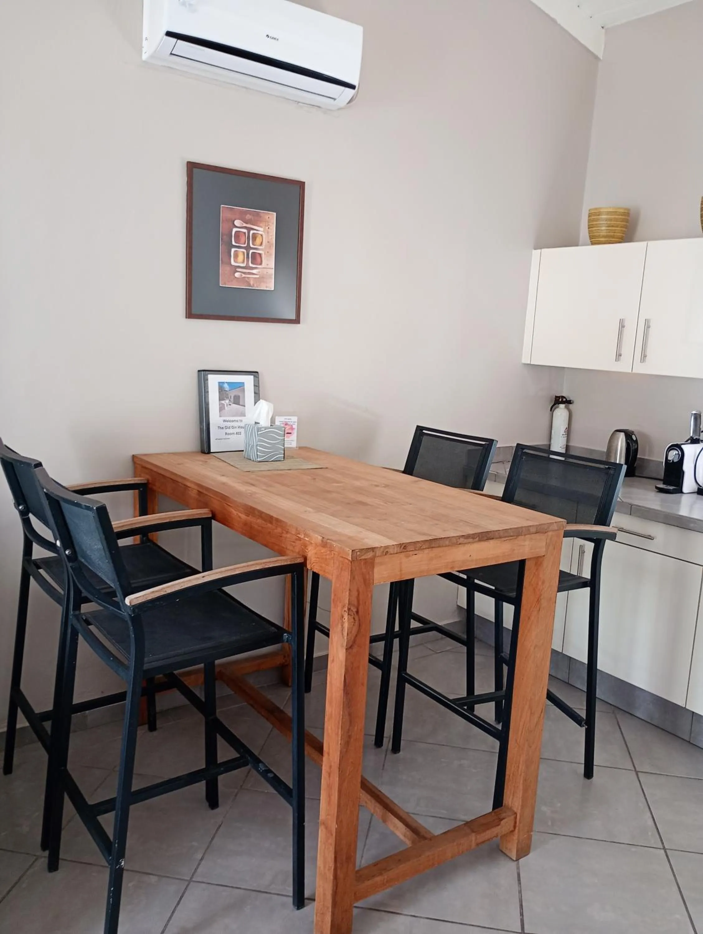 Dining area in The Old Gin House