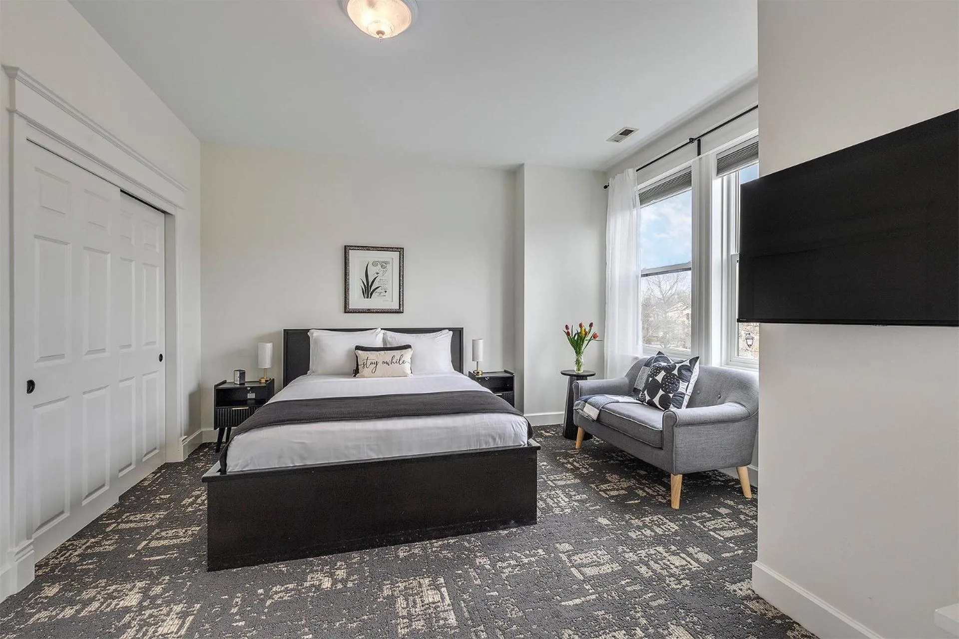 Bed in The Orenco Station Hotel