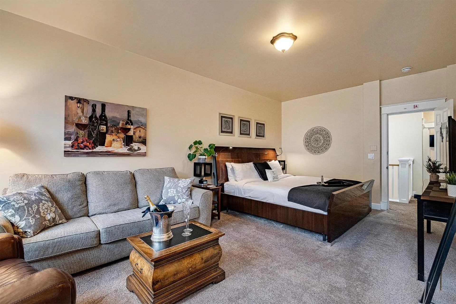 Bed in The Orenco Station Hotel