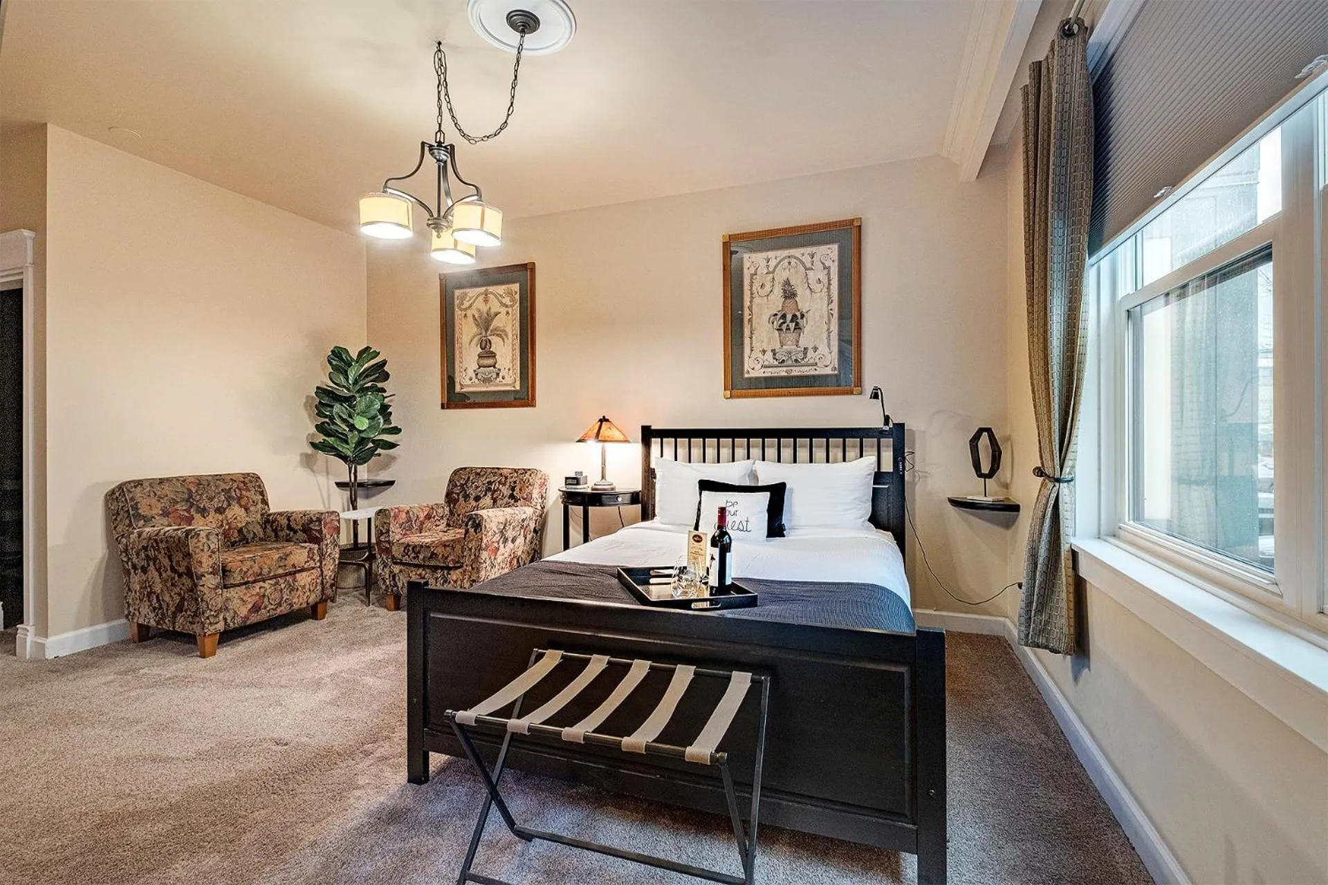 Bed in The Orenco Station Hotel