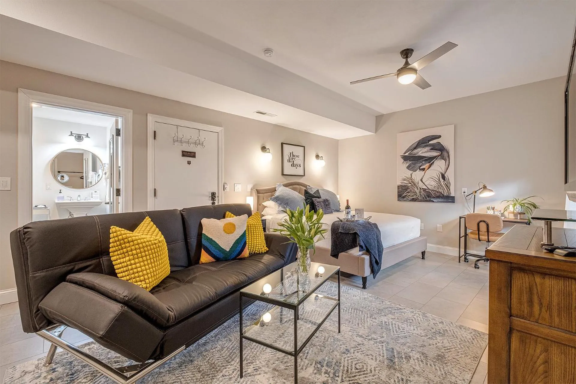 Bed in The Orenco Station Hotel