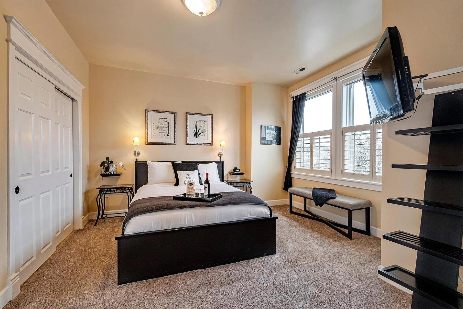 Bed in The Orenco Station Hotel