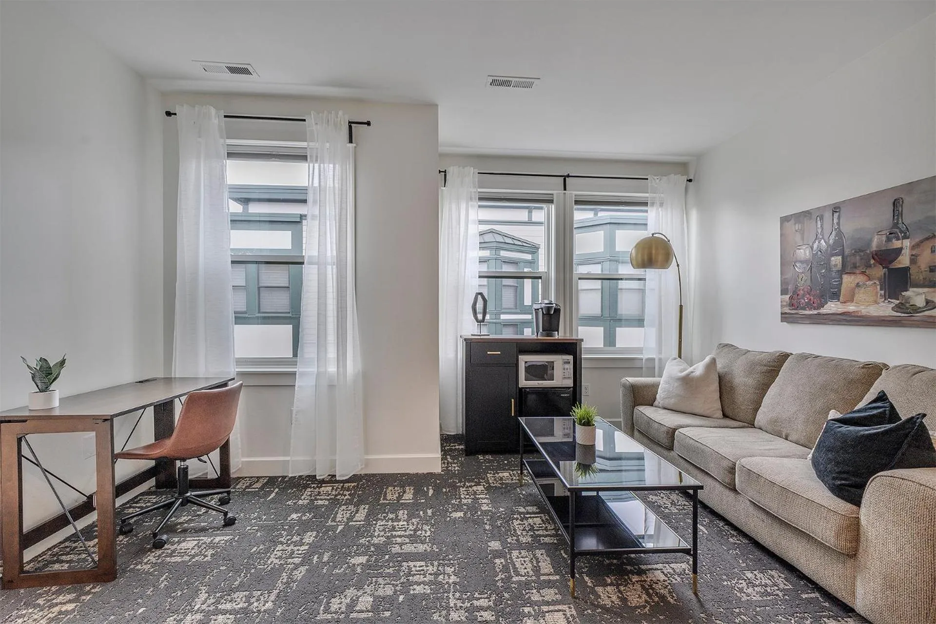 Living room in The Orenco Station Hotel