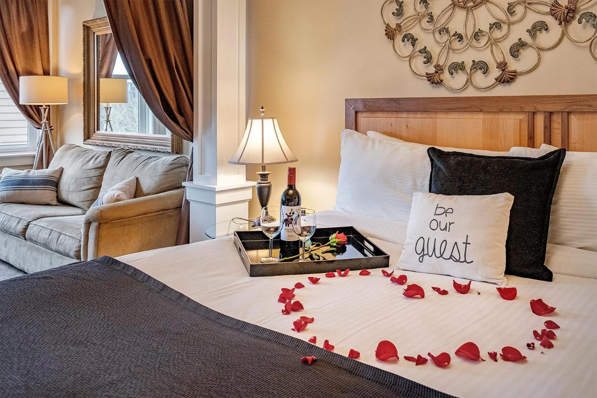 Bed in The Orenco Station Hotel