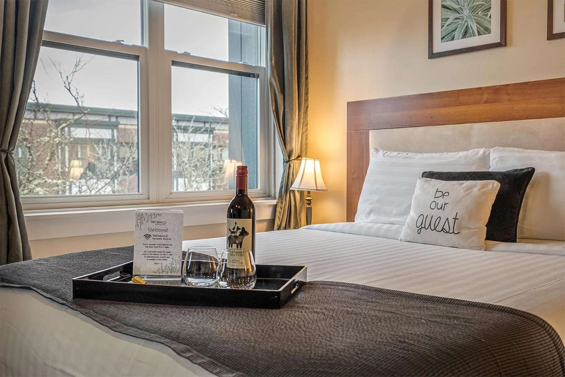 Bed in The Orenco Station Hotel