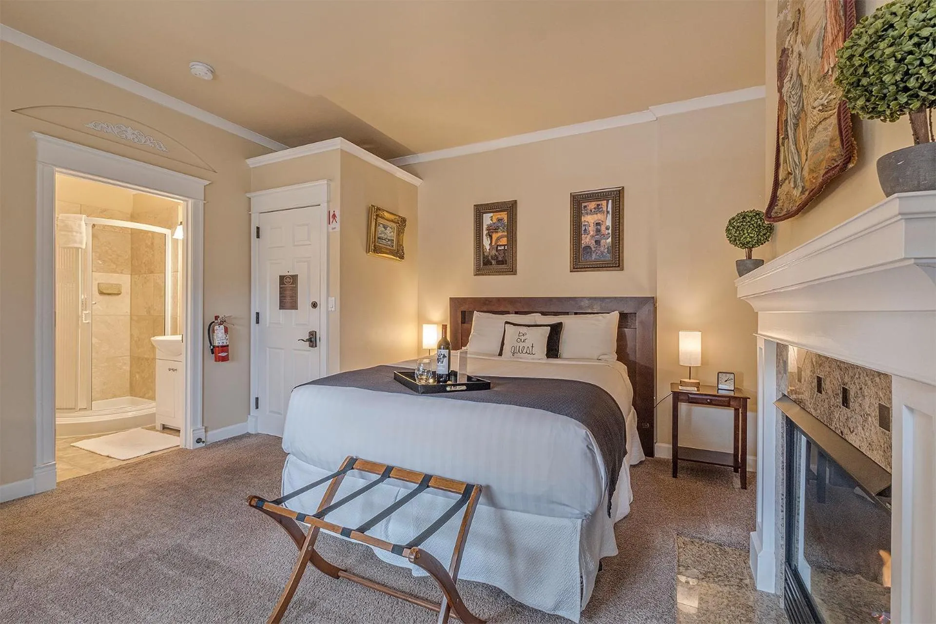 Bed in The Orenco Station Hotel