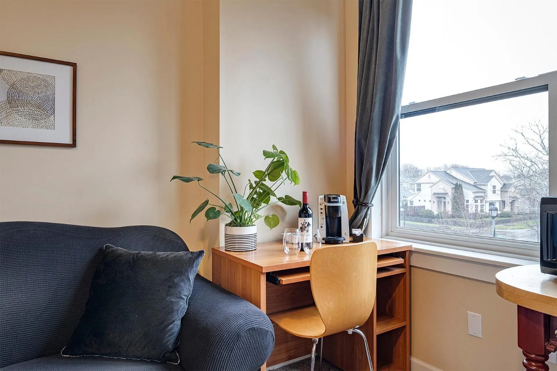 Seating area in The Orenco Station Hotel