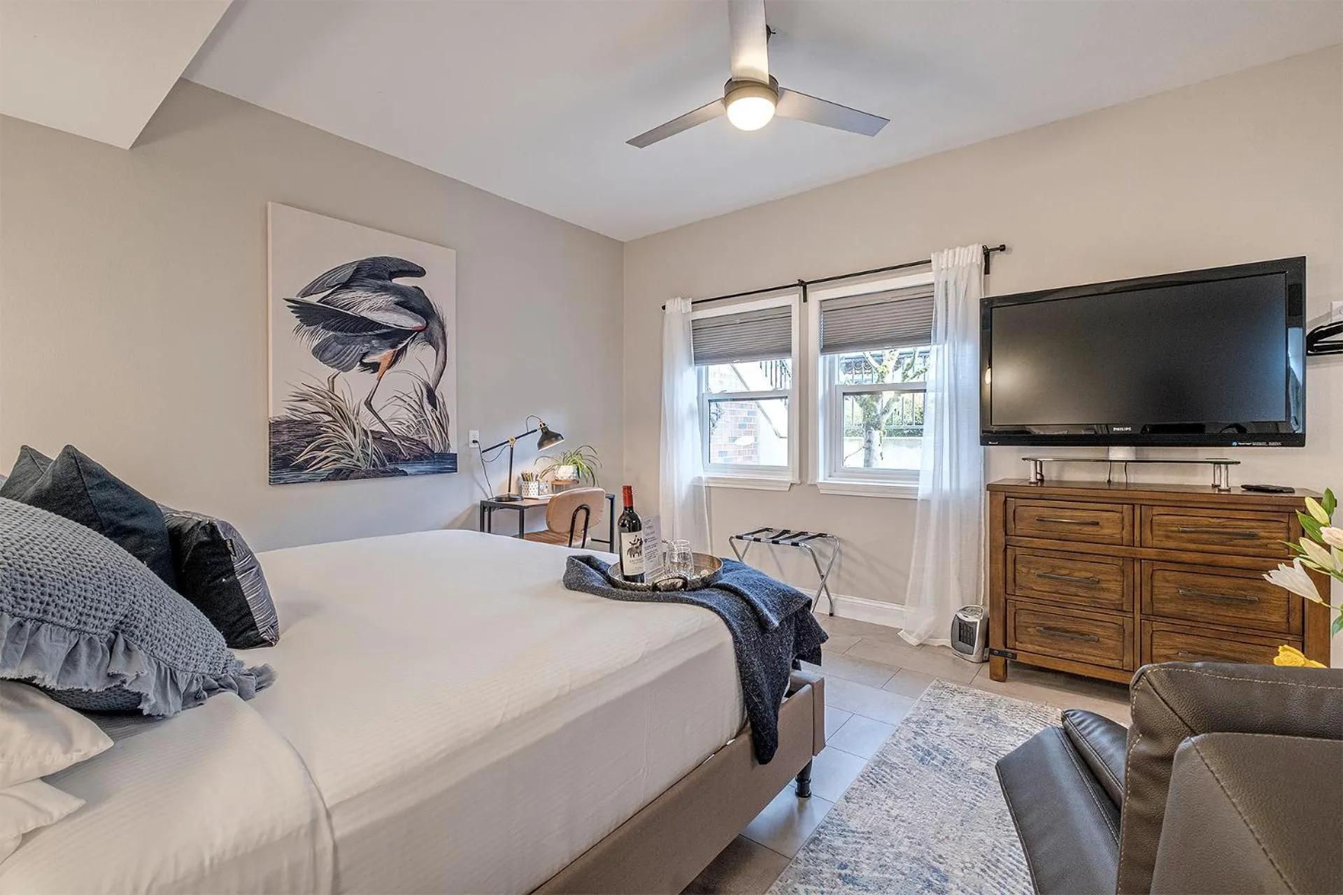 Bed in The Orenco Station Hotel