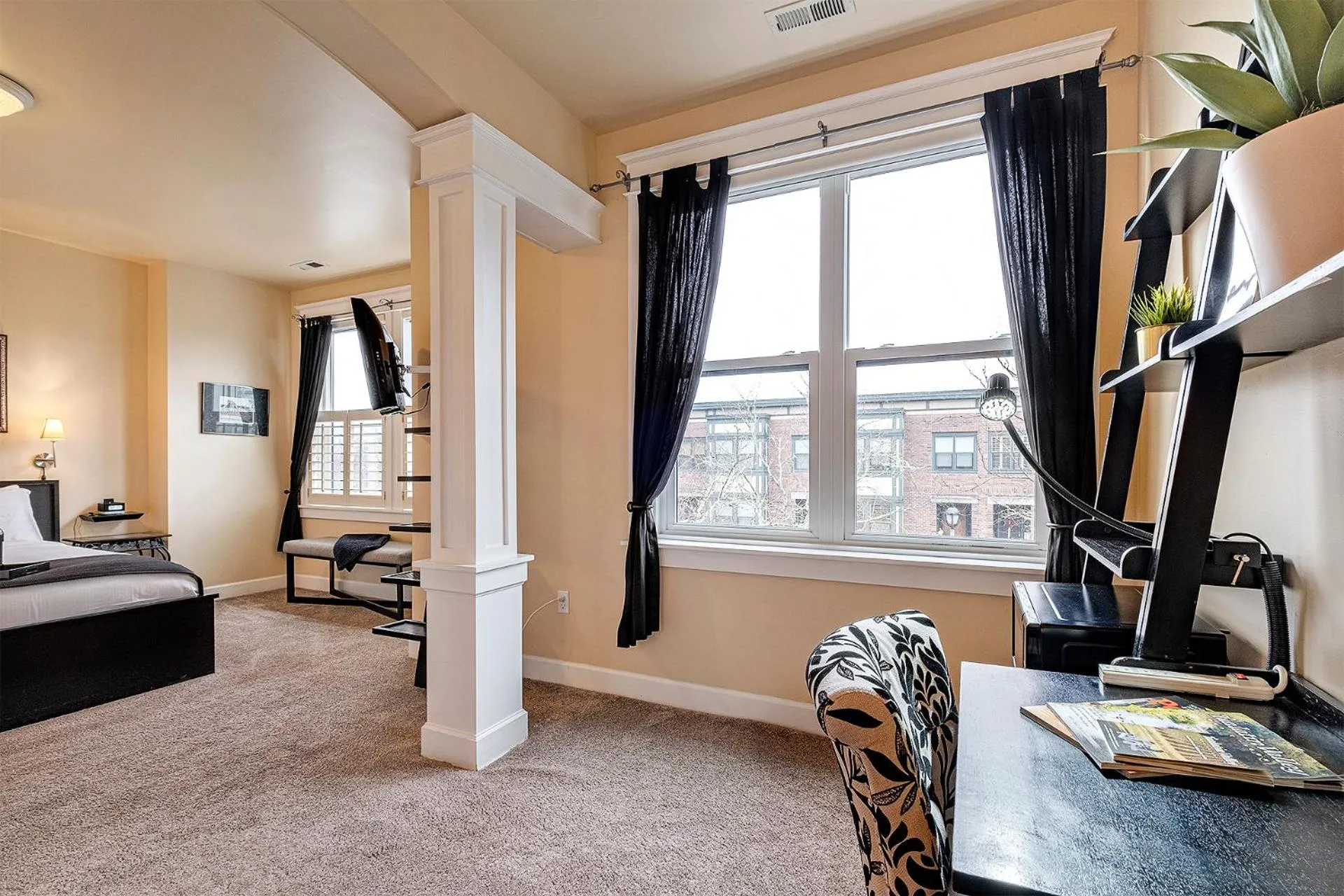 Bed in The Orenco Station Hotel