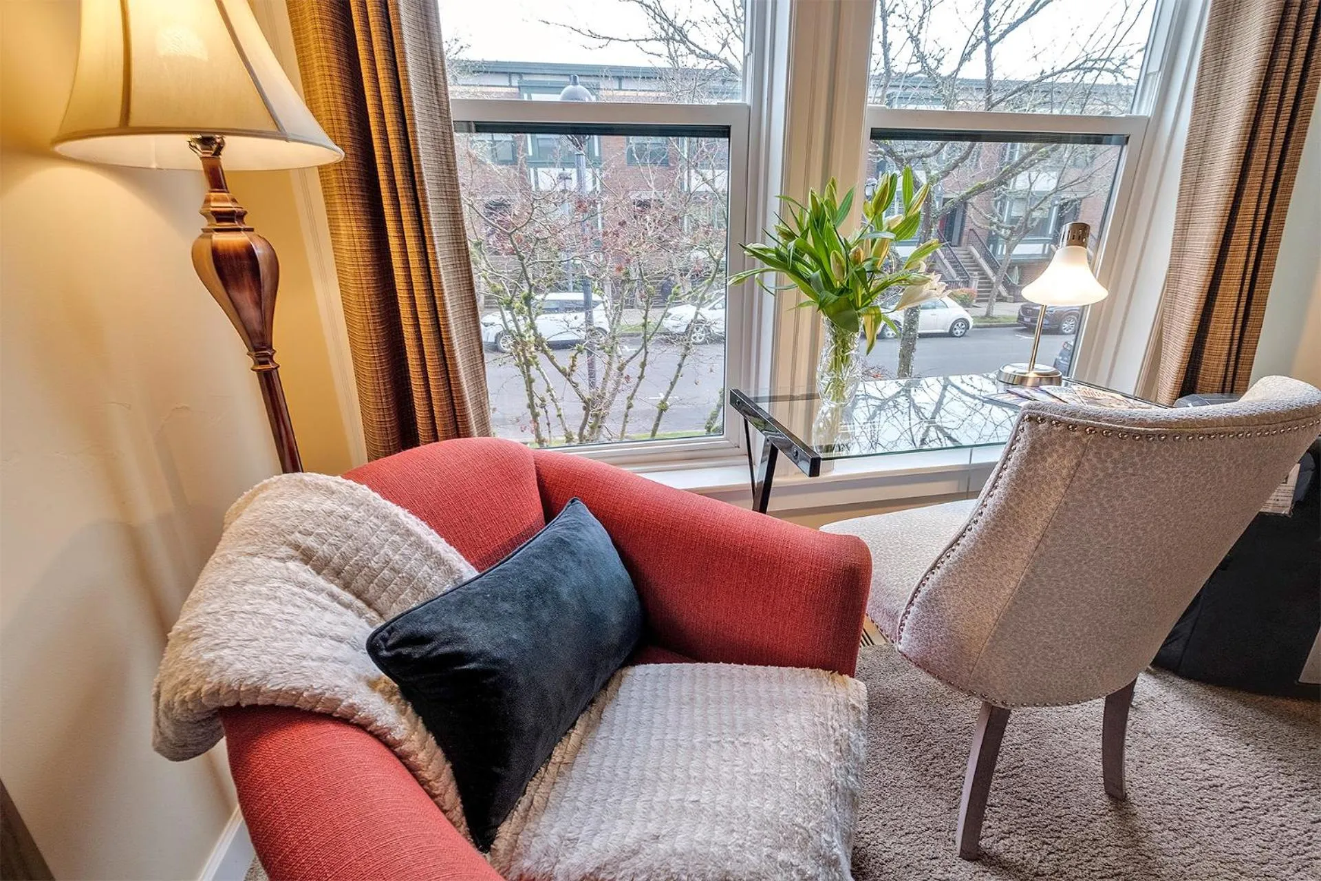 Living room in The Orenco Station Hotel